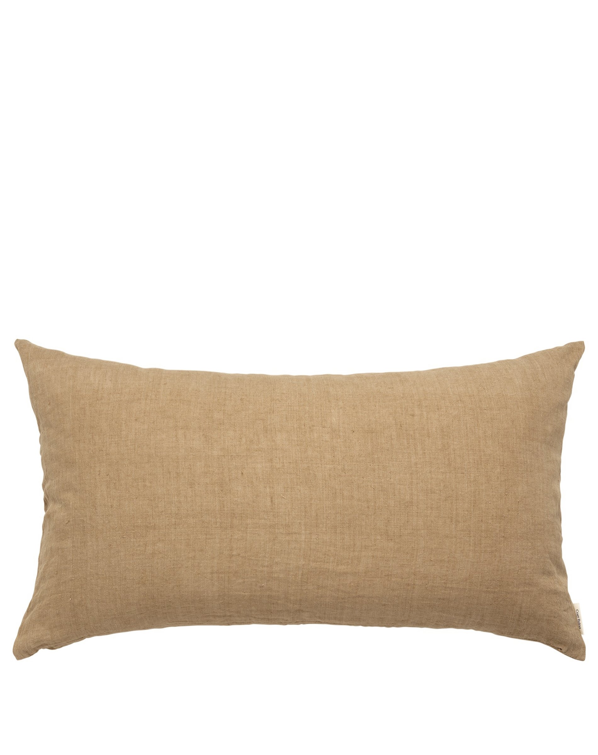 Linen Gable Pude - Caramel - 50 x 90 Cm