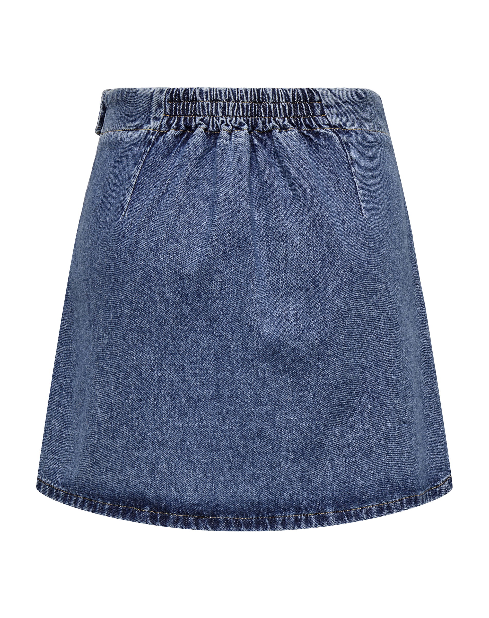 Onlthea Wrap Short Denim Nederdel - Medium Blue Denim