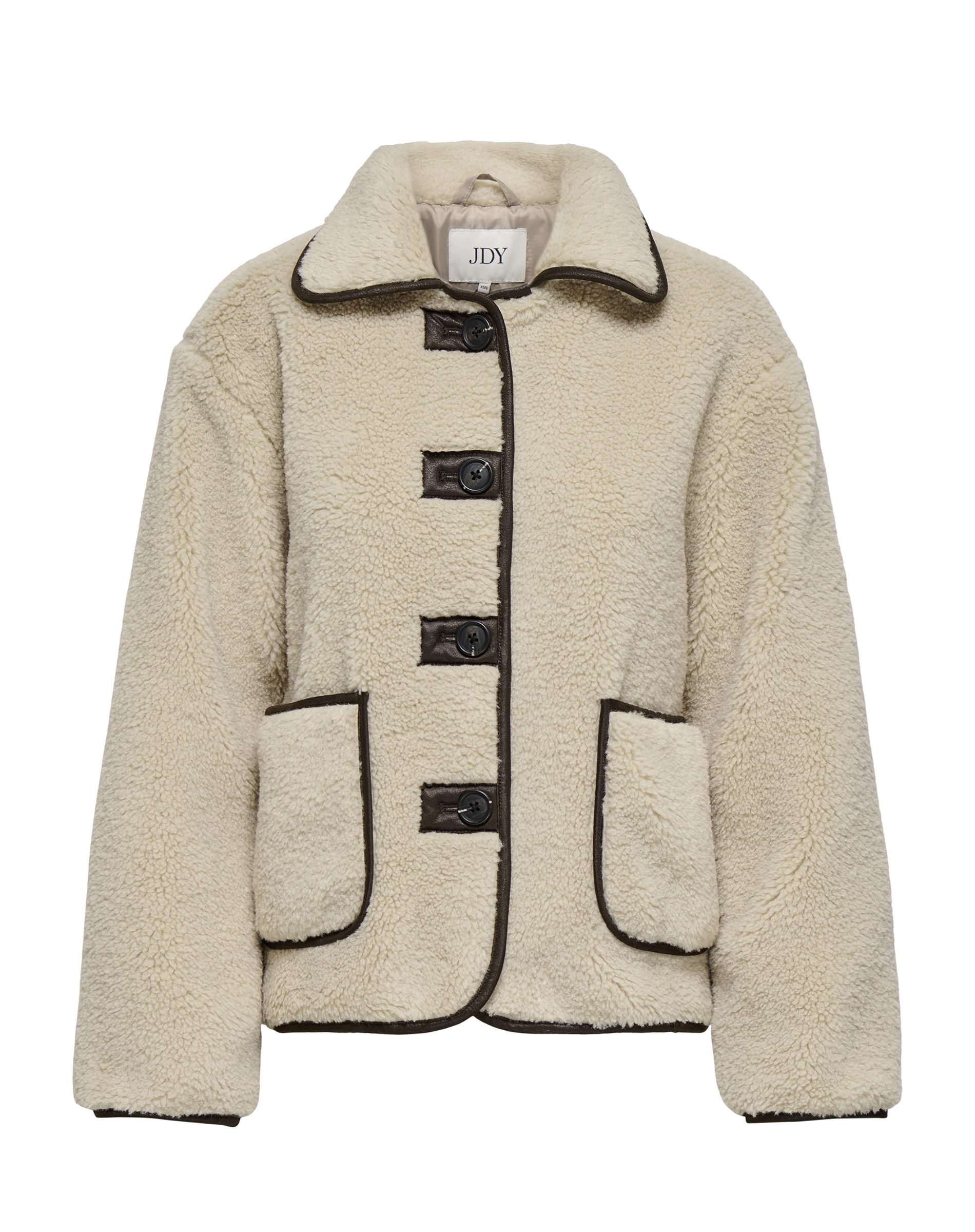 JDYNoella Life Teddy Jakke - Cement