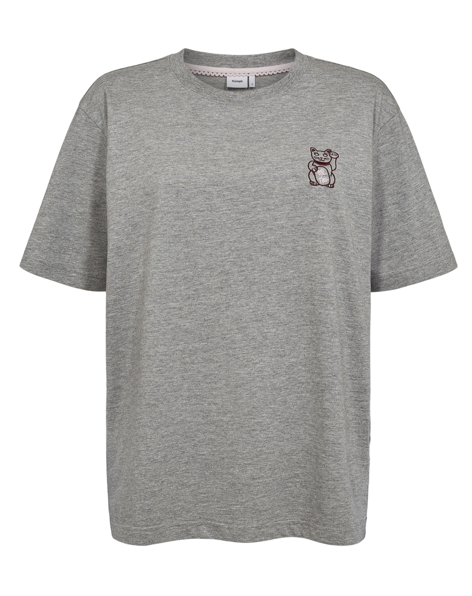 NUPrema Oversize T-Shirt - Medium Grey Melange