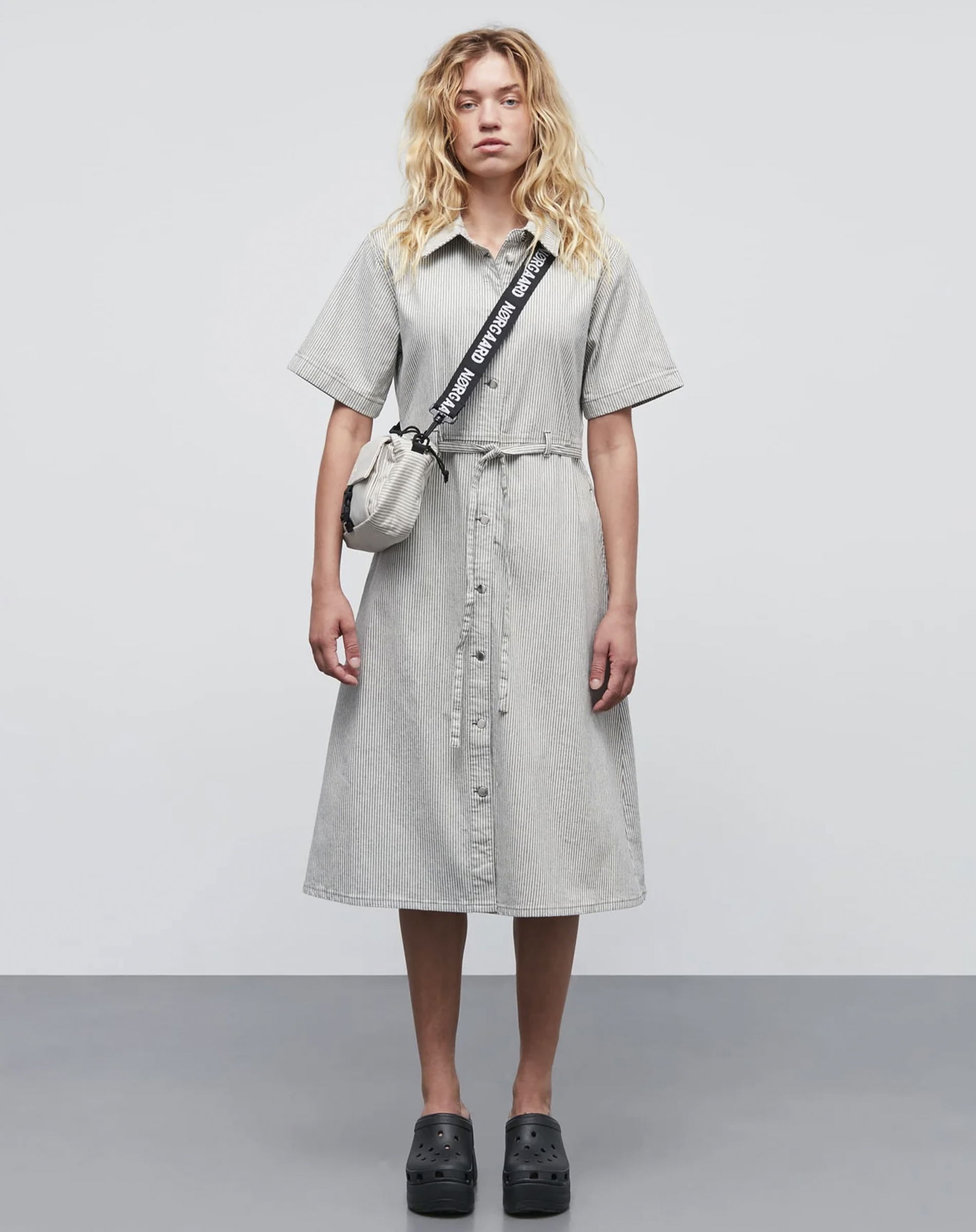 Bromi Svana Kjole - Four Leaf Clover/Whitecap Grey