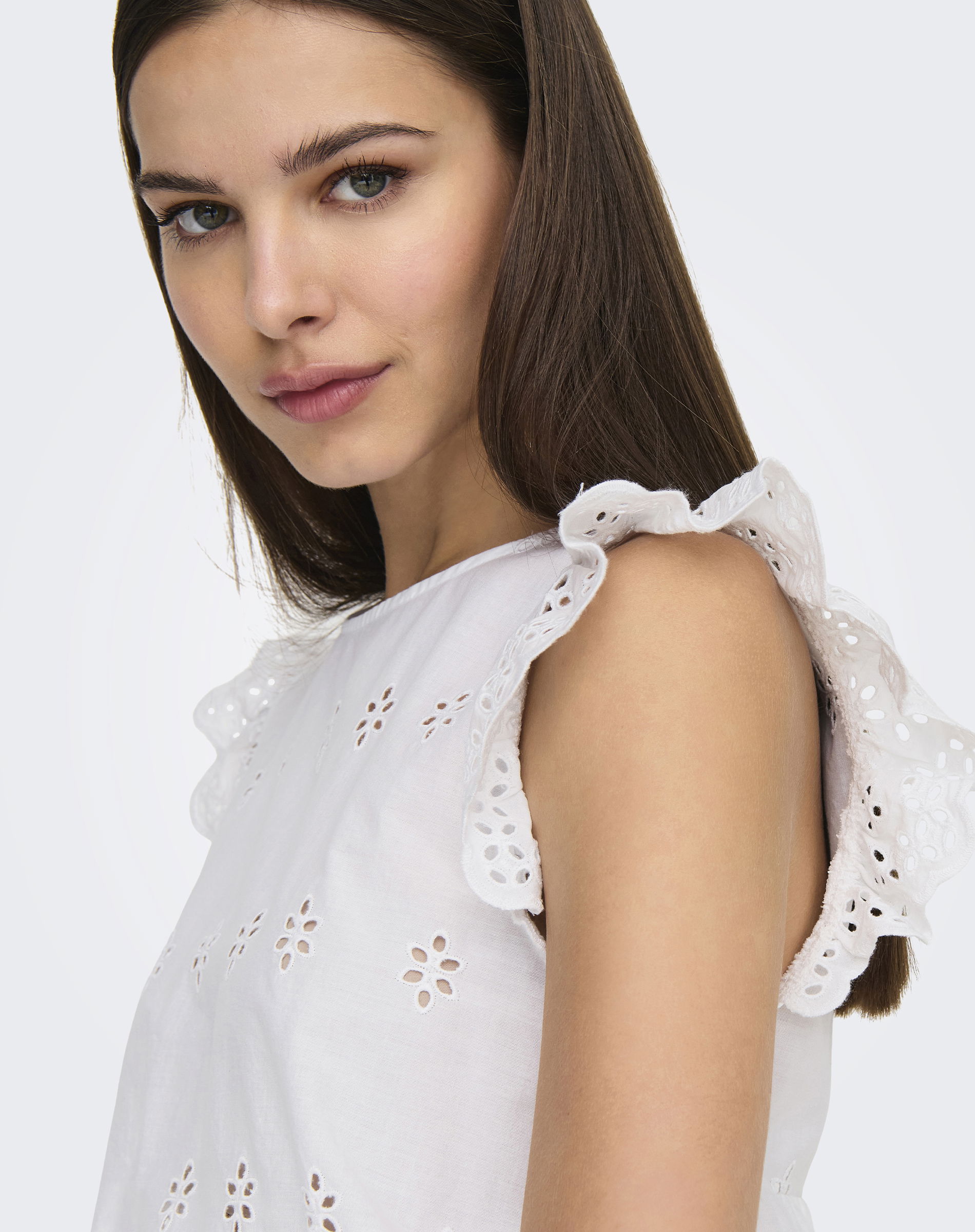 Lou Life Embroidery Open Back Top