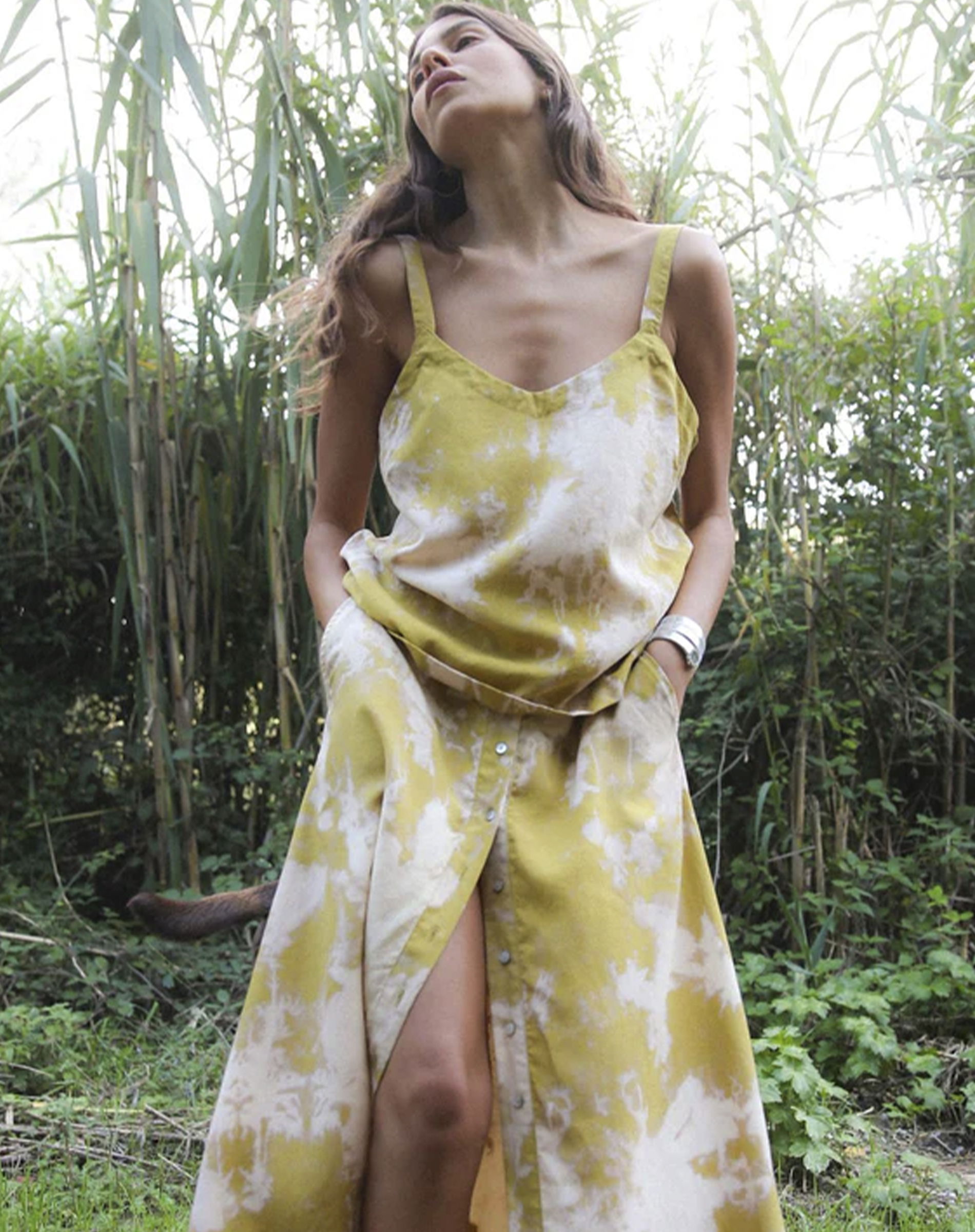 Maisa Misty Camisole Top - Golden Musstard Combo