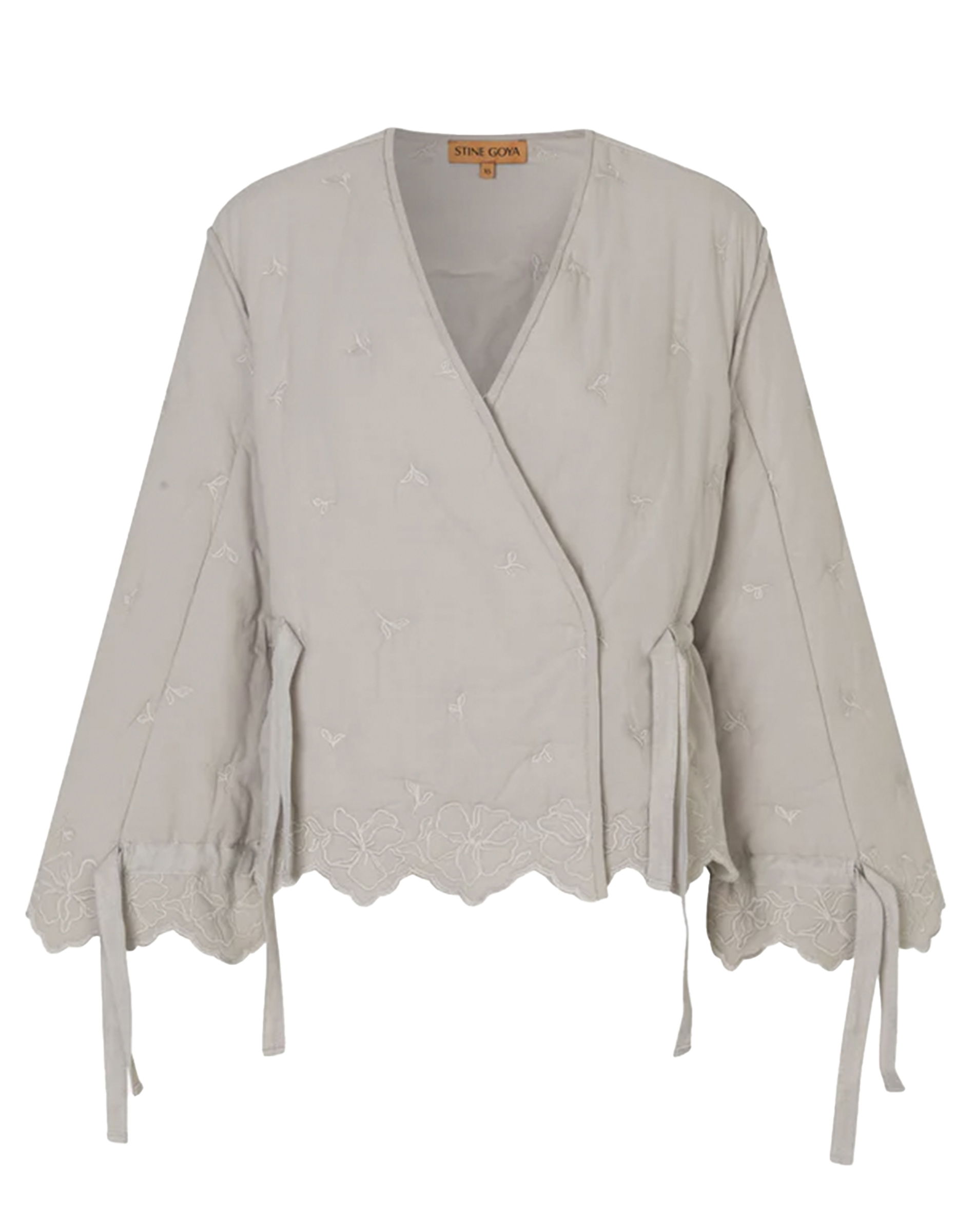 Gathered Tie Jakke - Wild Quilted Flowers