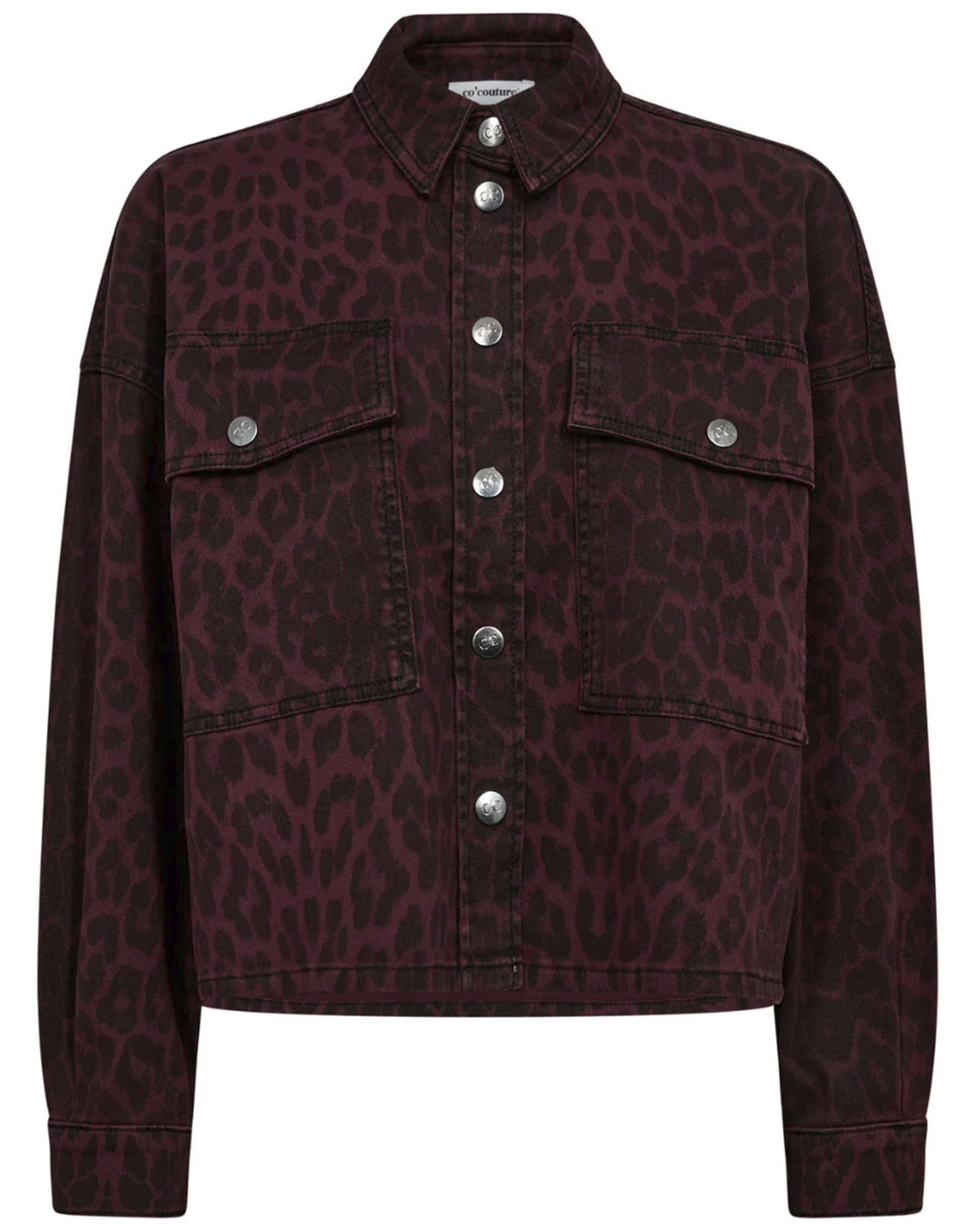 Leo CC Denim Crop Skjorte - Winered