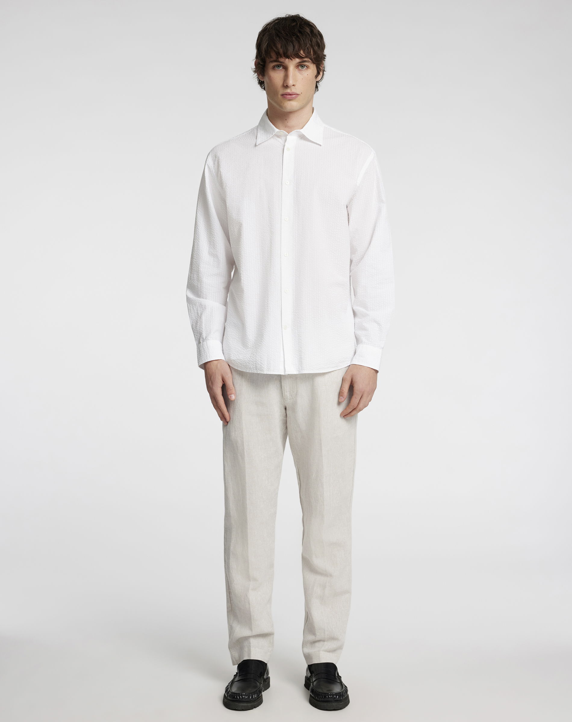 Straight Leroy Linen Bukser 