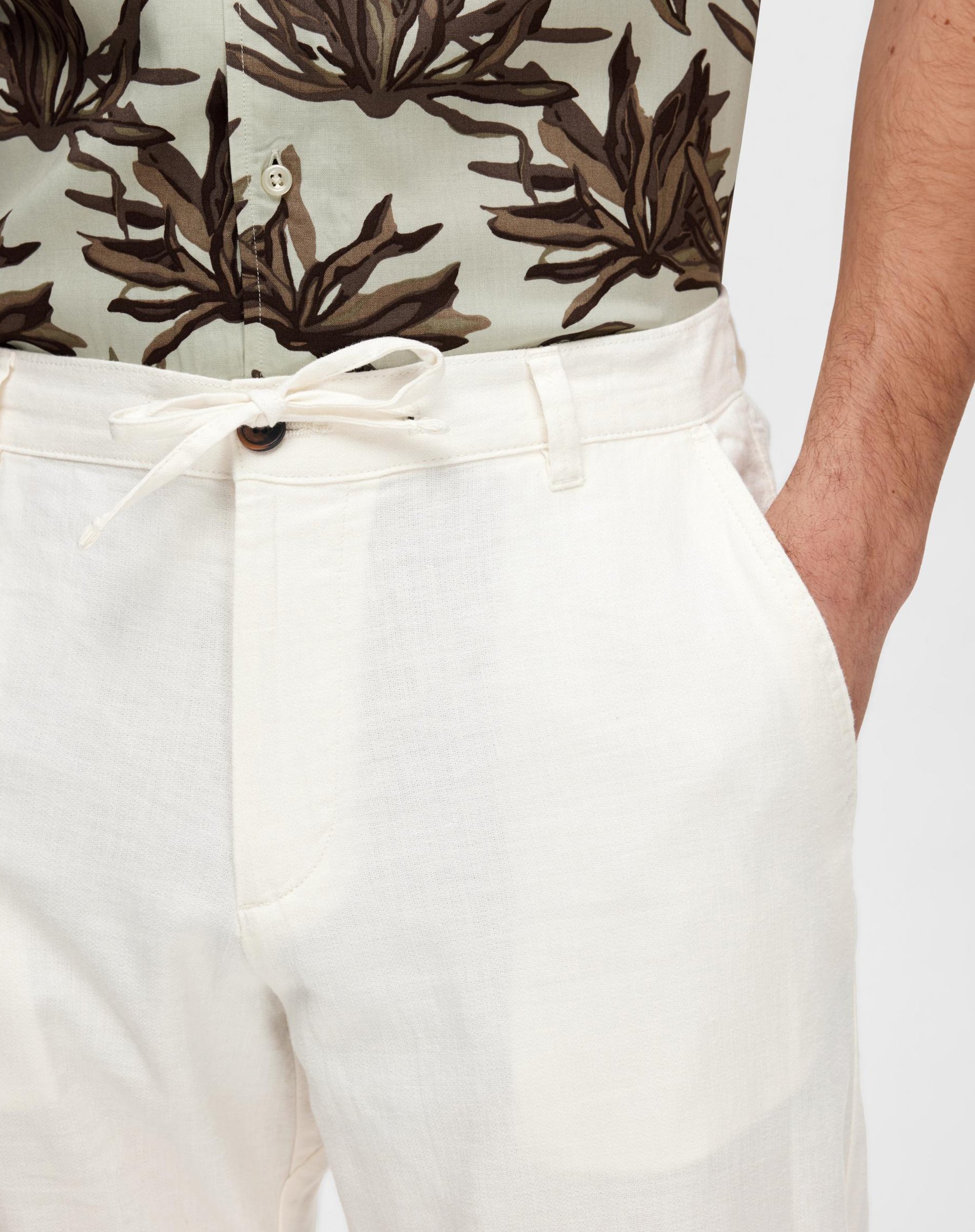 Slim Tape Brody Linen Bukser