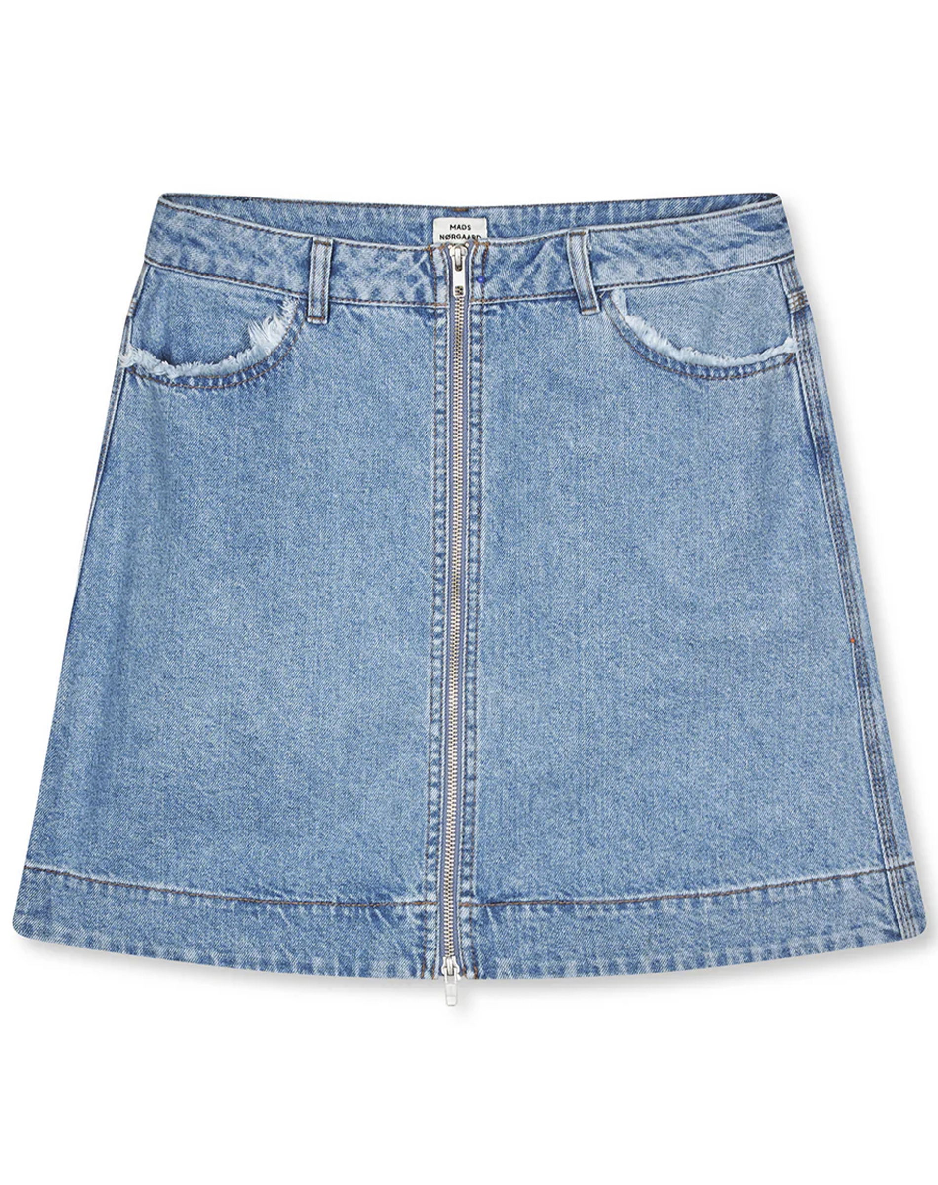 Classic Denim Riva Nederdel - Mid Blue Denim