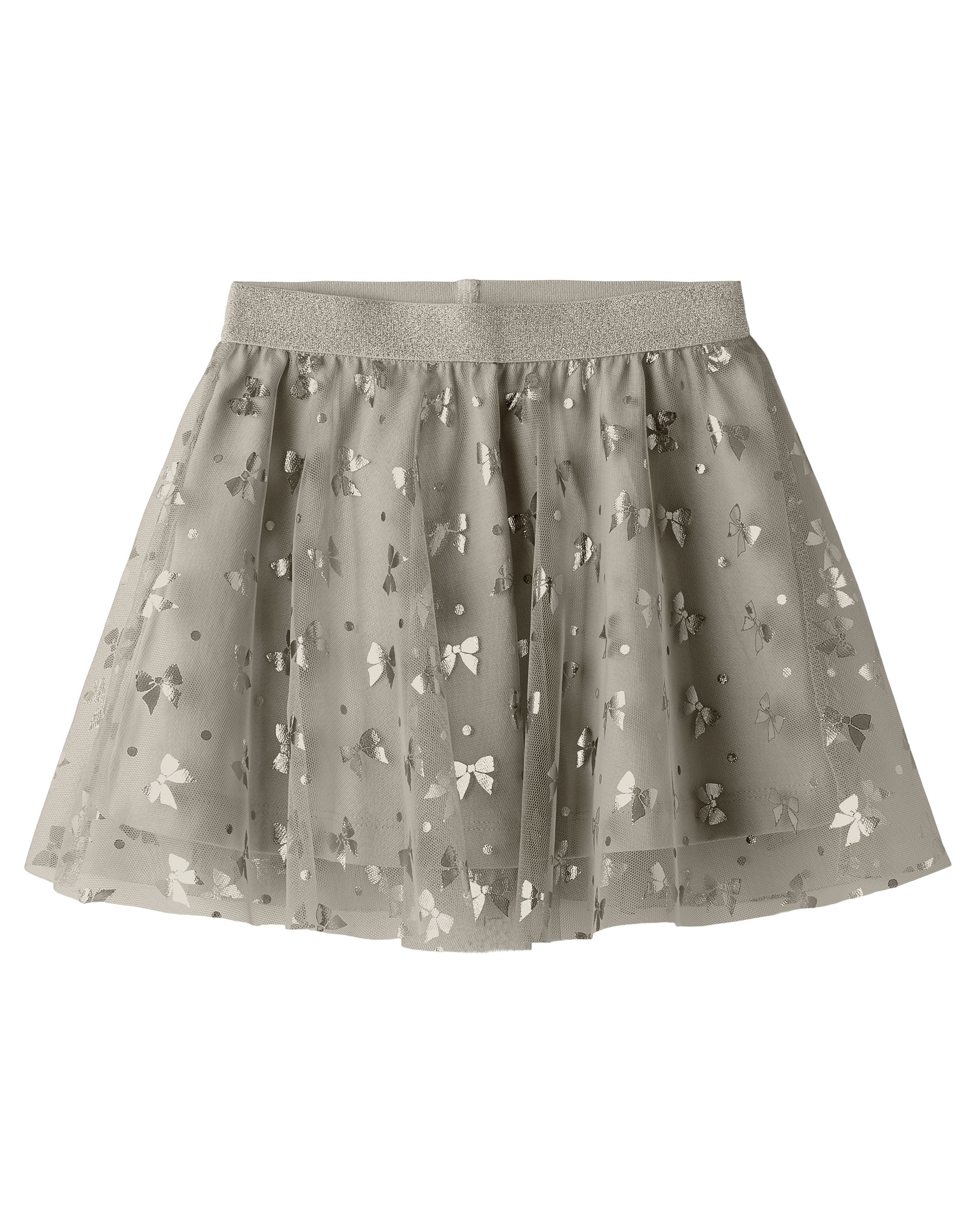 NMFRosally Tulle Nederdel - Cement