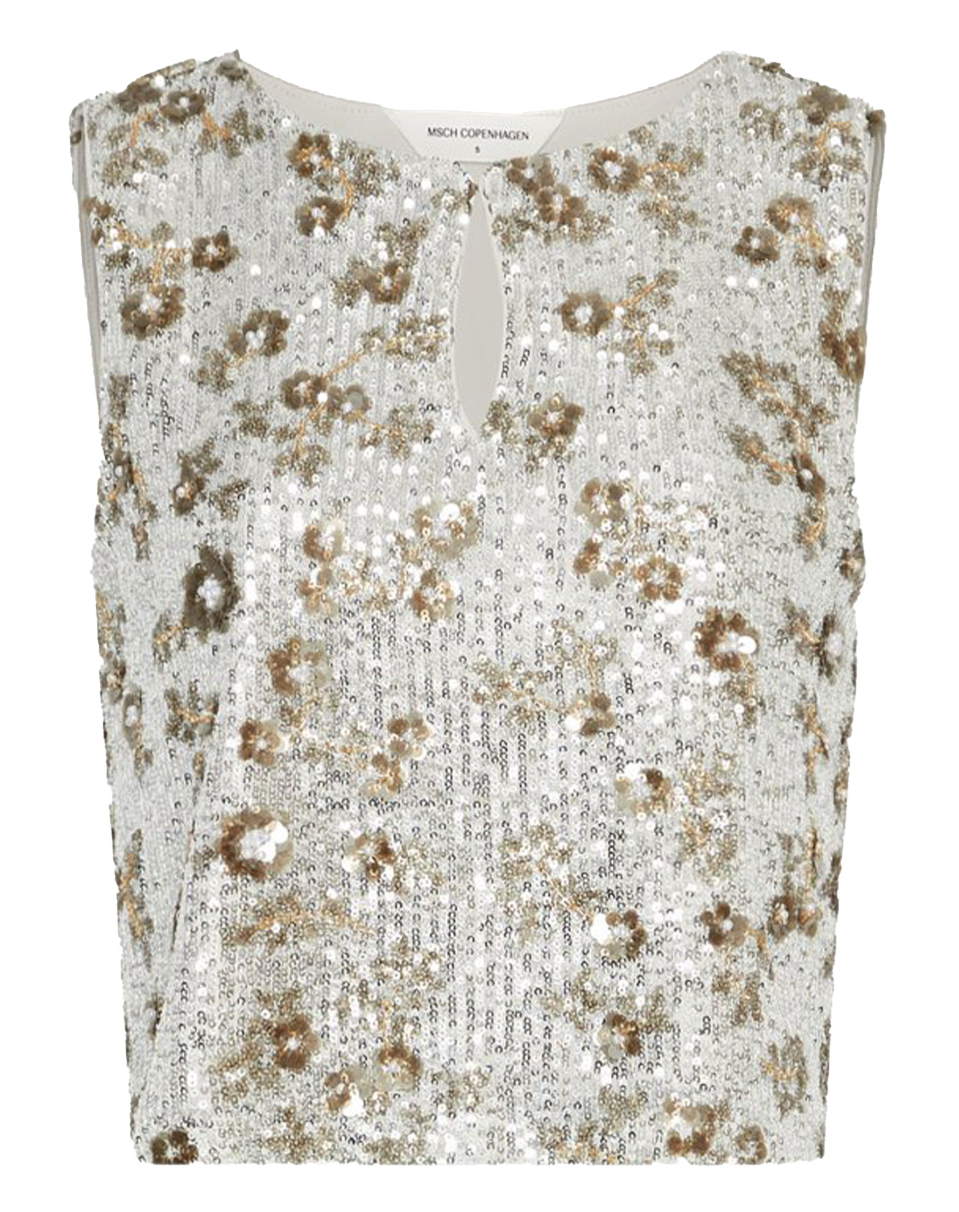 MSCHMagnolia SL Top - Silver/T Coco