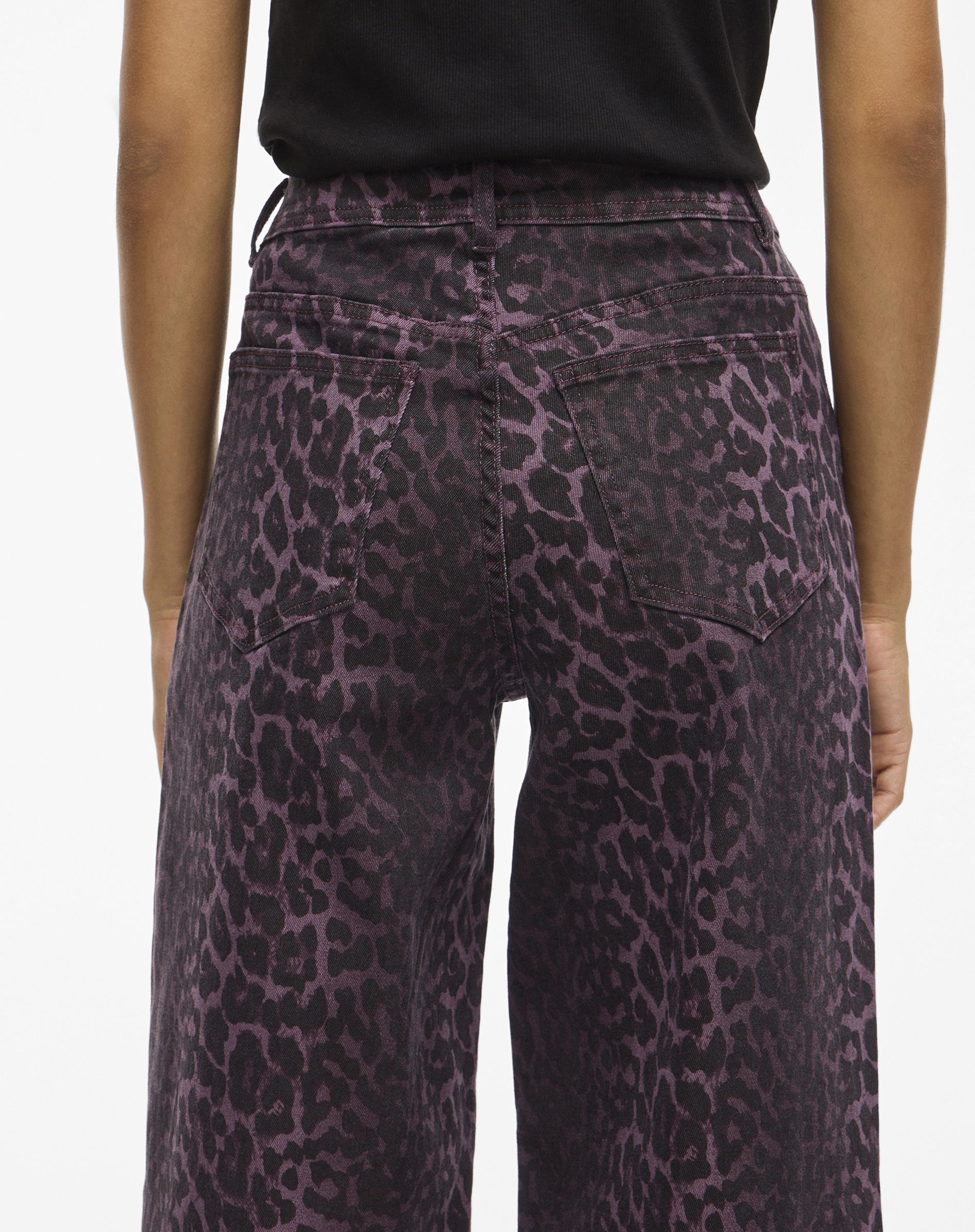 ViChia Colorful Leo Jeans - Fig Leopard 