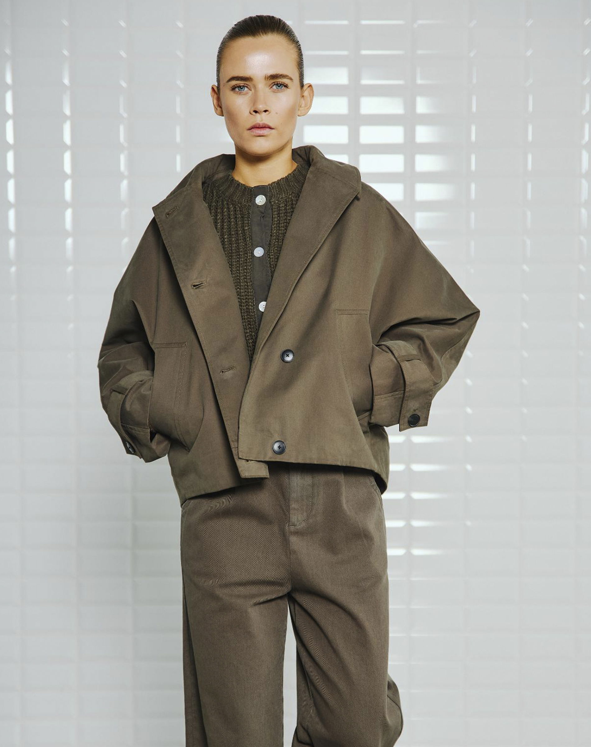 Alaia WBL Hooded Jakke - Midnight Green