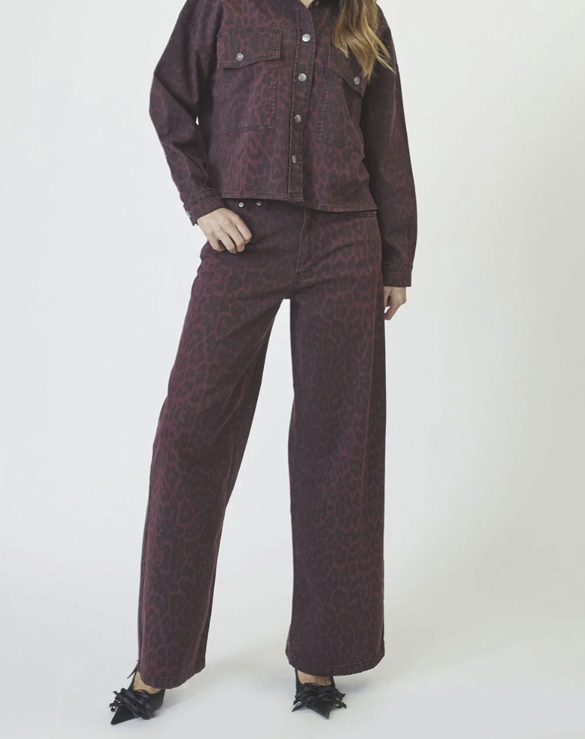 Leo CC Wide Bukser - Winered