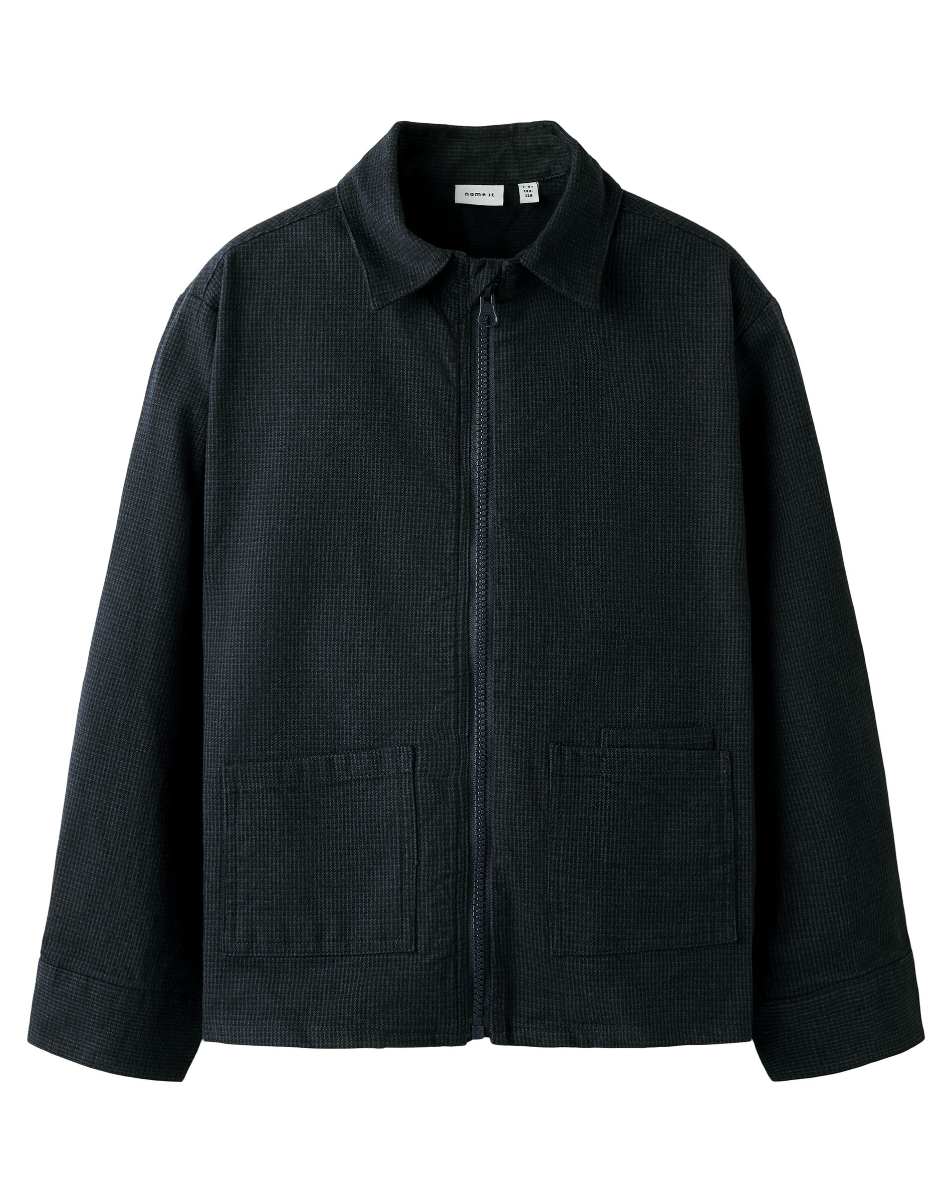 NKMRuding Zip Overshirt - Navy Blazer