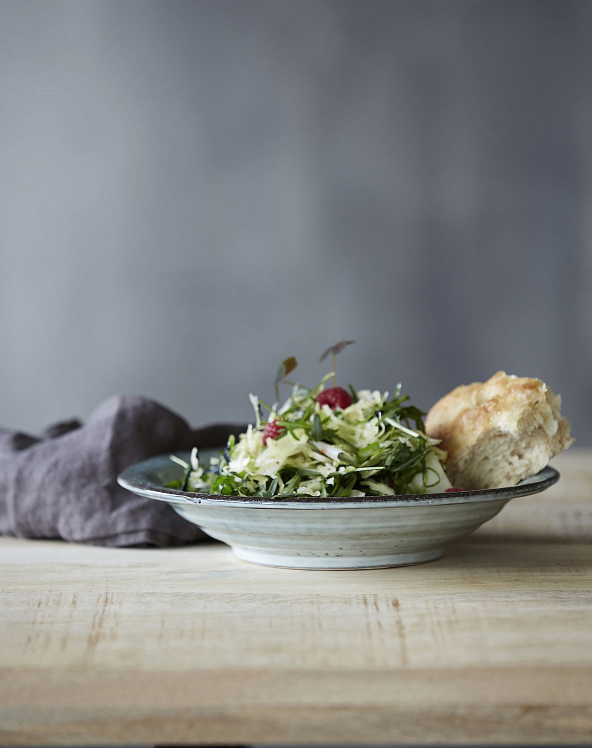 Suppetallerken - Rustic - Grey/Blue