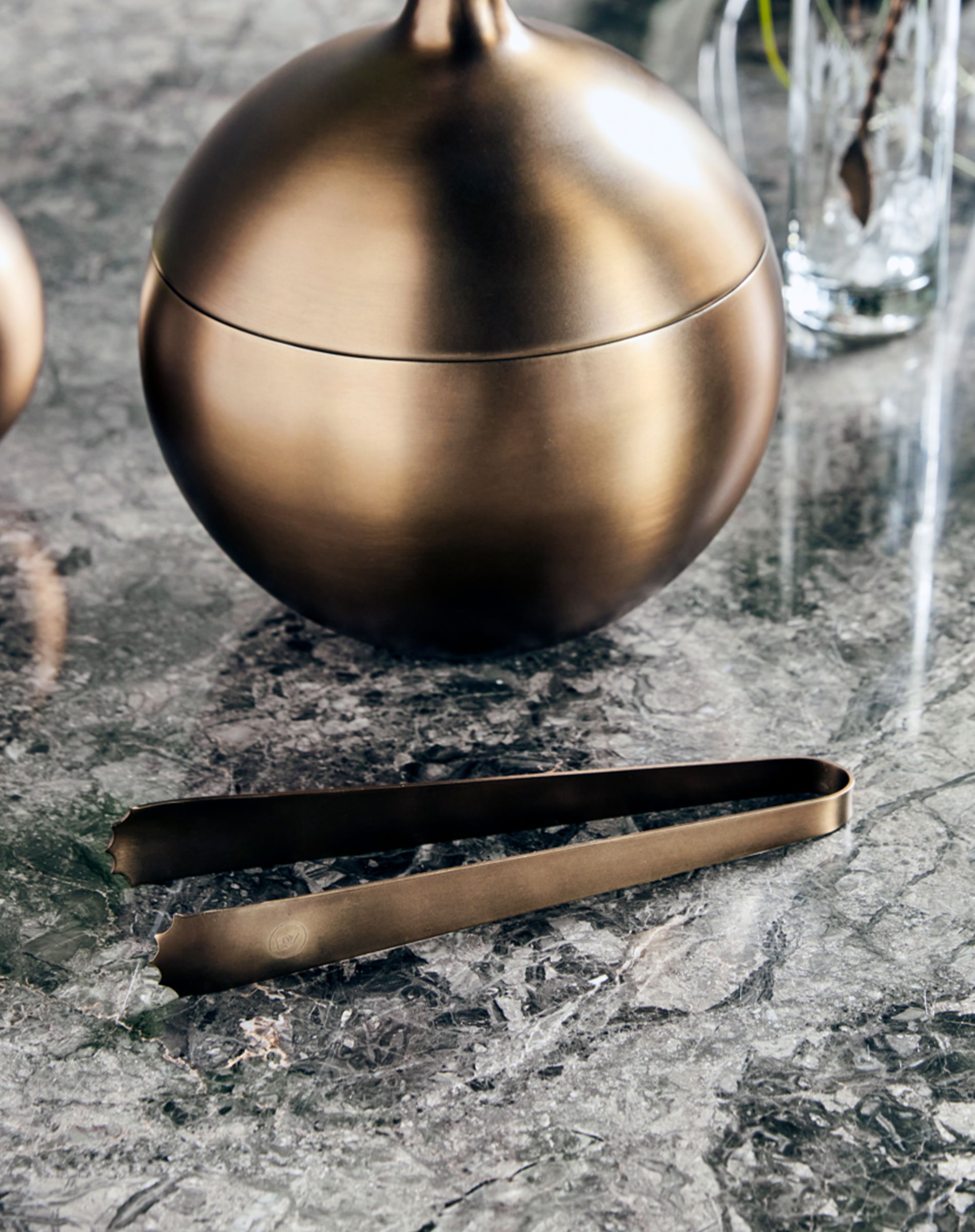 Isterningetang - Antique Brass