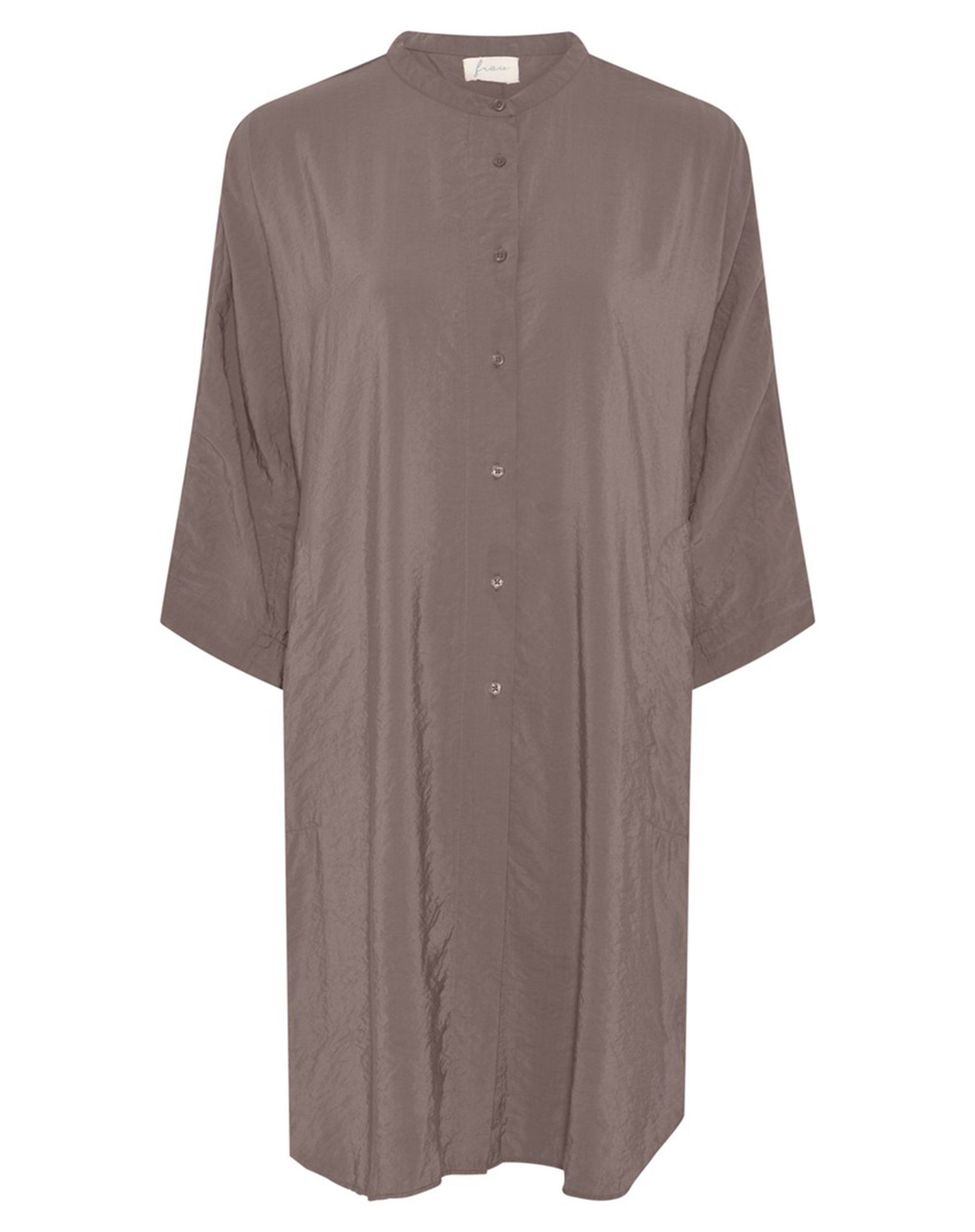 Seoul Long Viscose Skjorte - Morel