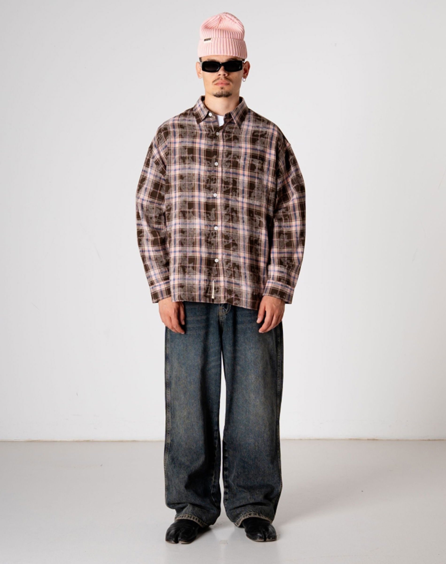  WBJong Check Skjorte - Brown/Check