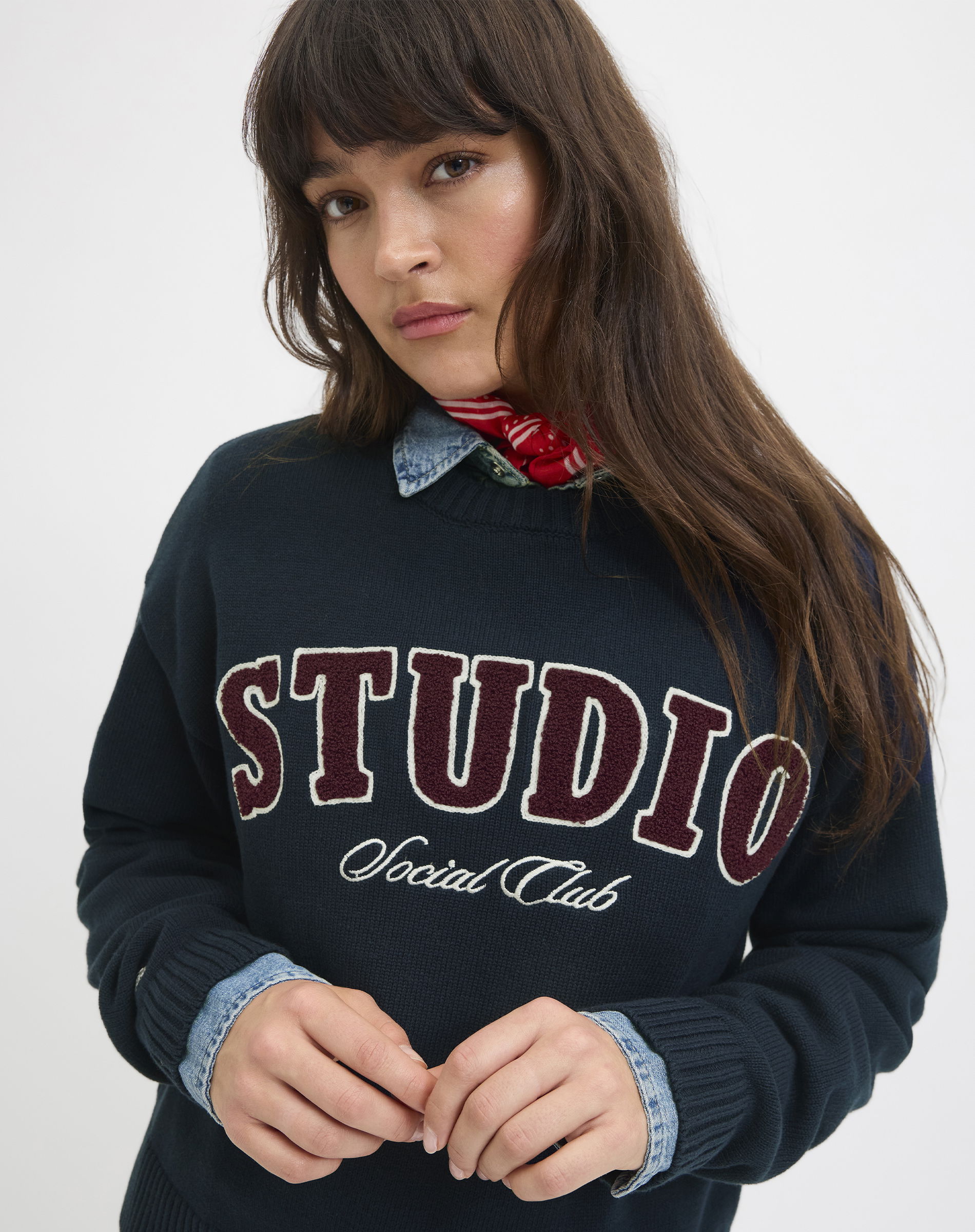 JXBrook Crew Neck Sweatshirt - Maritime Blue 