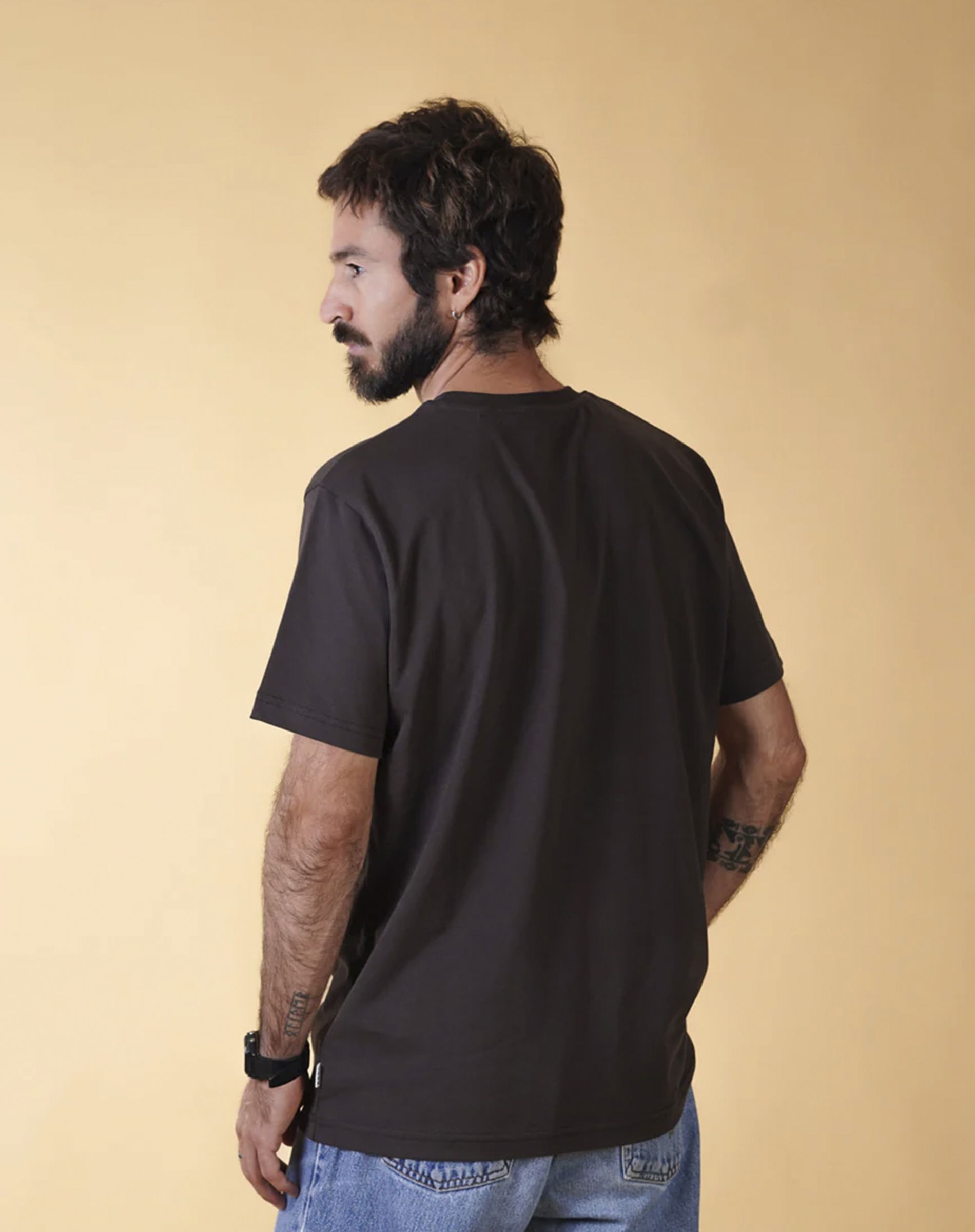 Elsk - Wind Mens Brushed T-shirt - Soil Brown