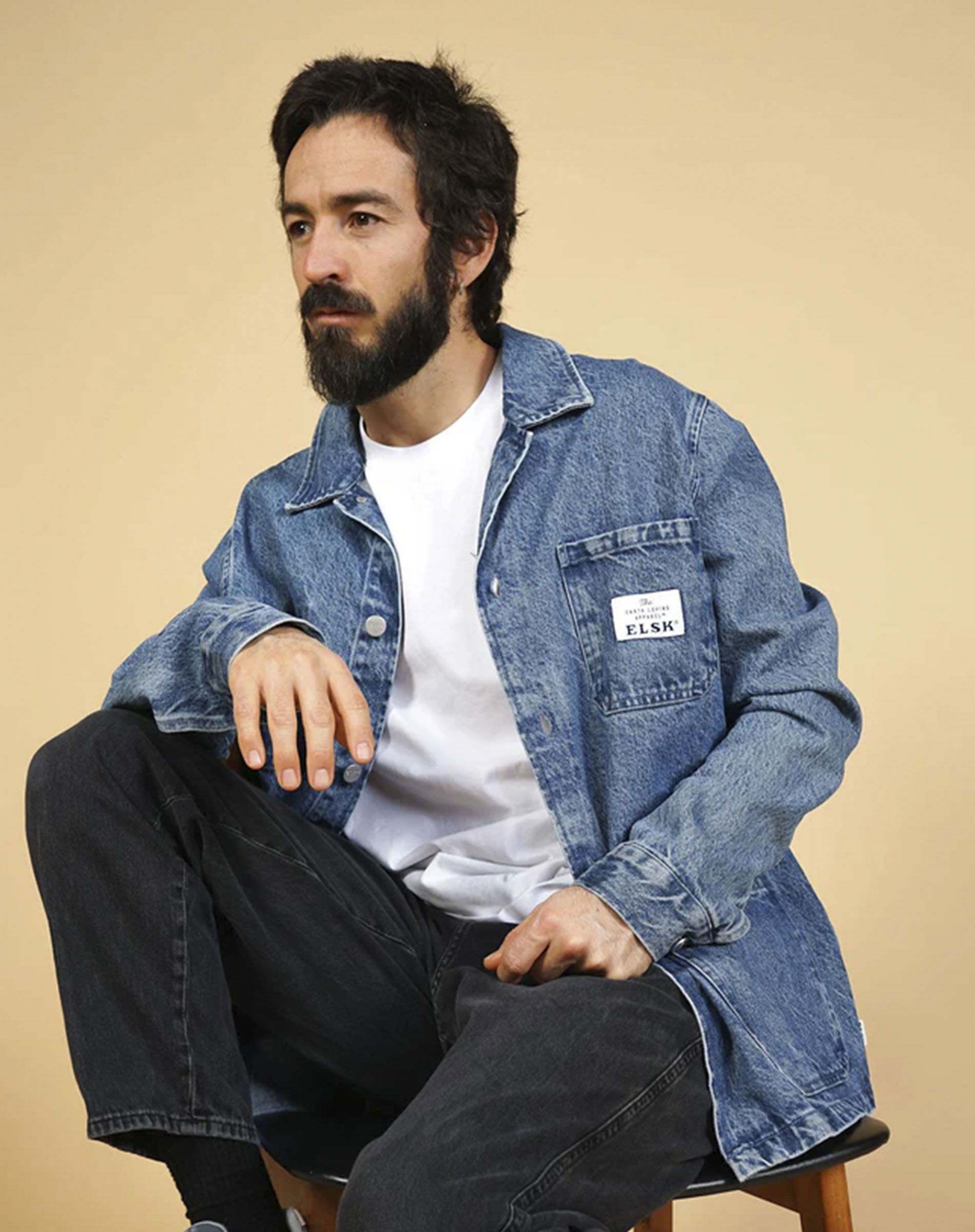 Denim Men's Overshirt - Nineties Blue