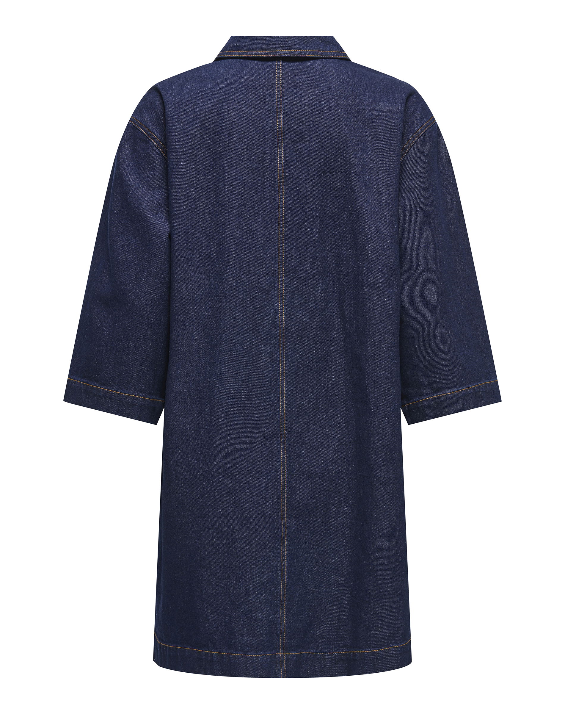 ONLMiles 3/4 Denim Kjole - Dark Blue Denim 
