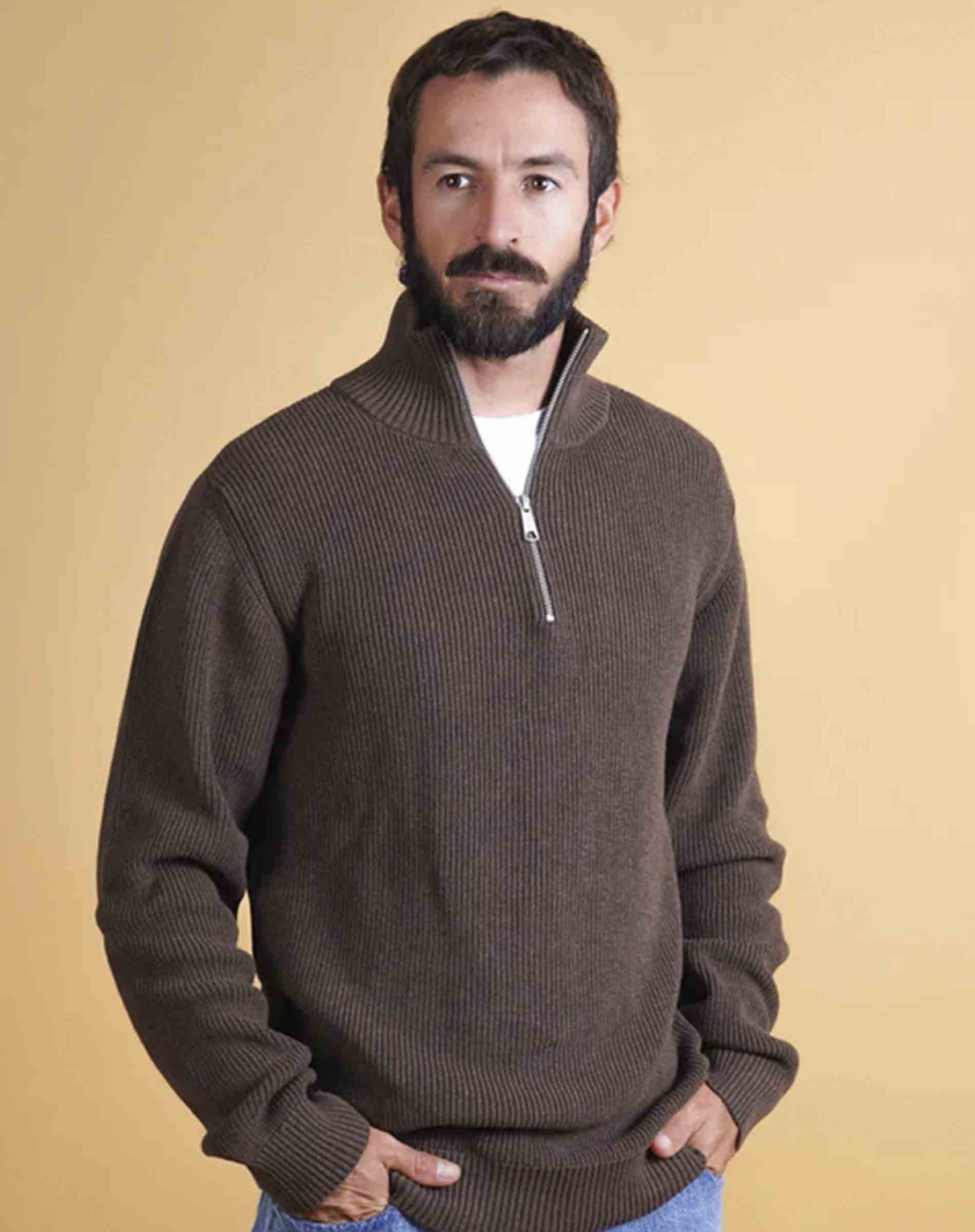 Halfzip Organic Cotton Men's Strik