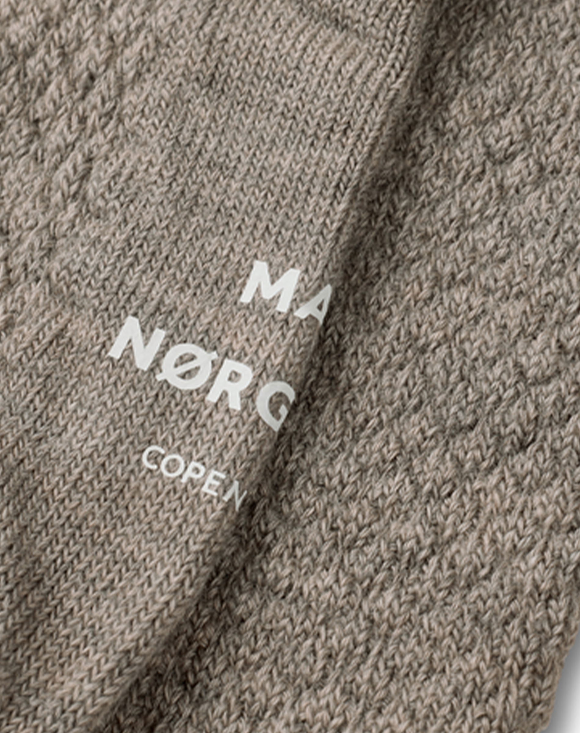 Woolen Bubble Strømper - Silver Birch Melange 