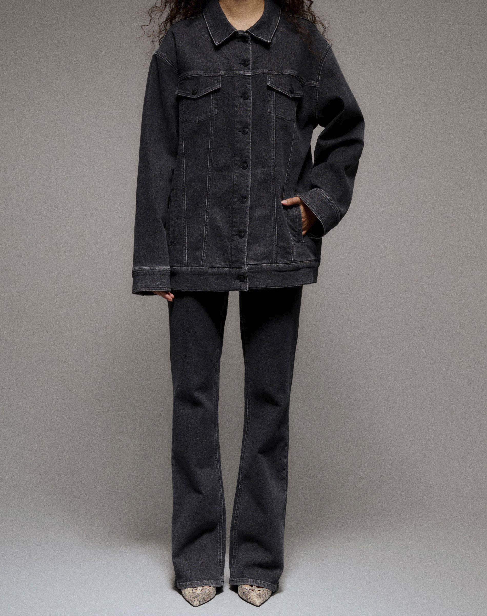 Augusta French Wash Faded Black Jeans