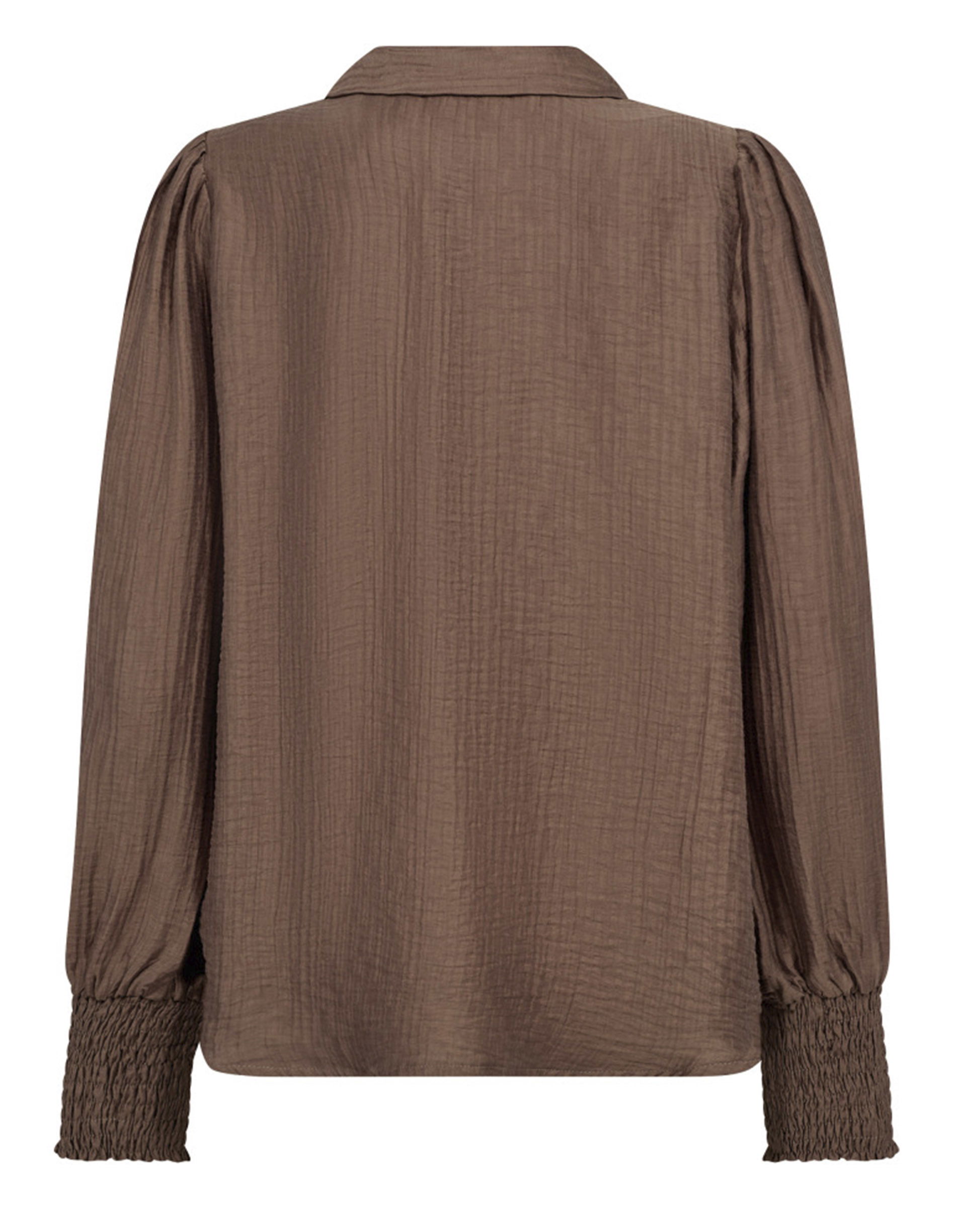 Tassy CC Collar Bluse - Walnut