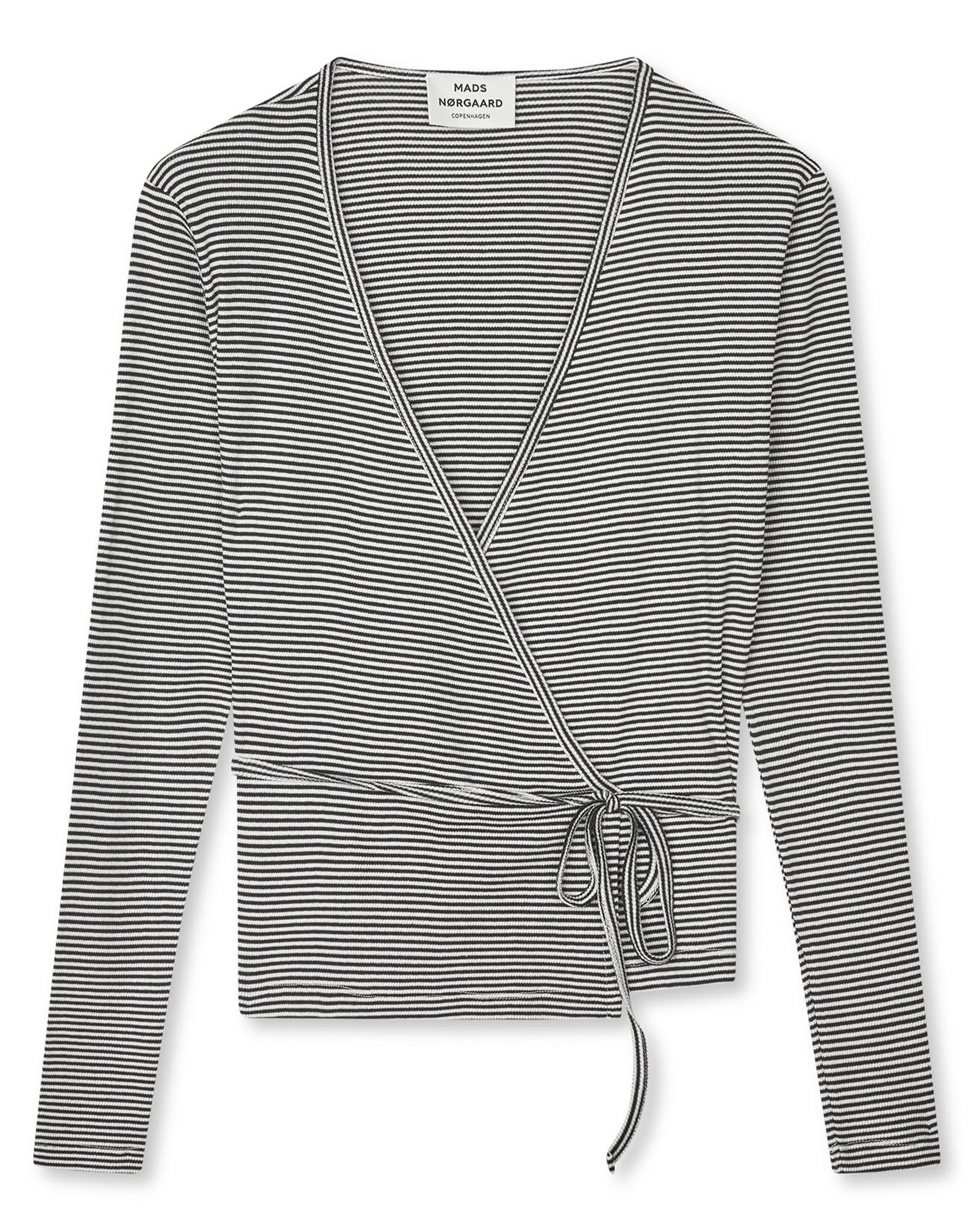 2x2 Cotton Stripe Susi Bluse - Black/Vanilla Ice