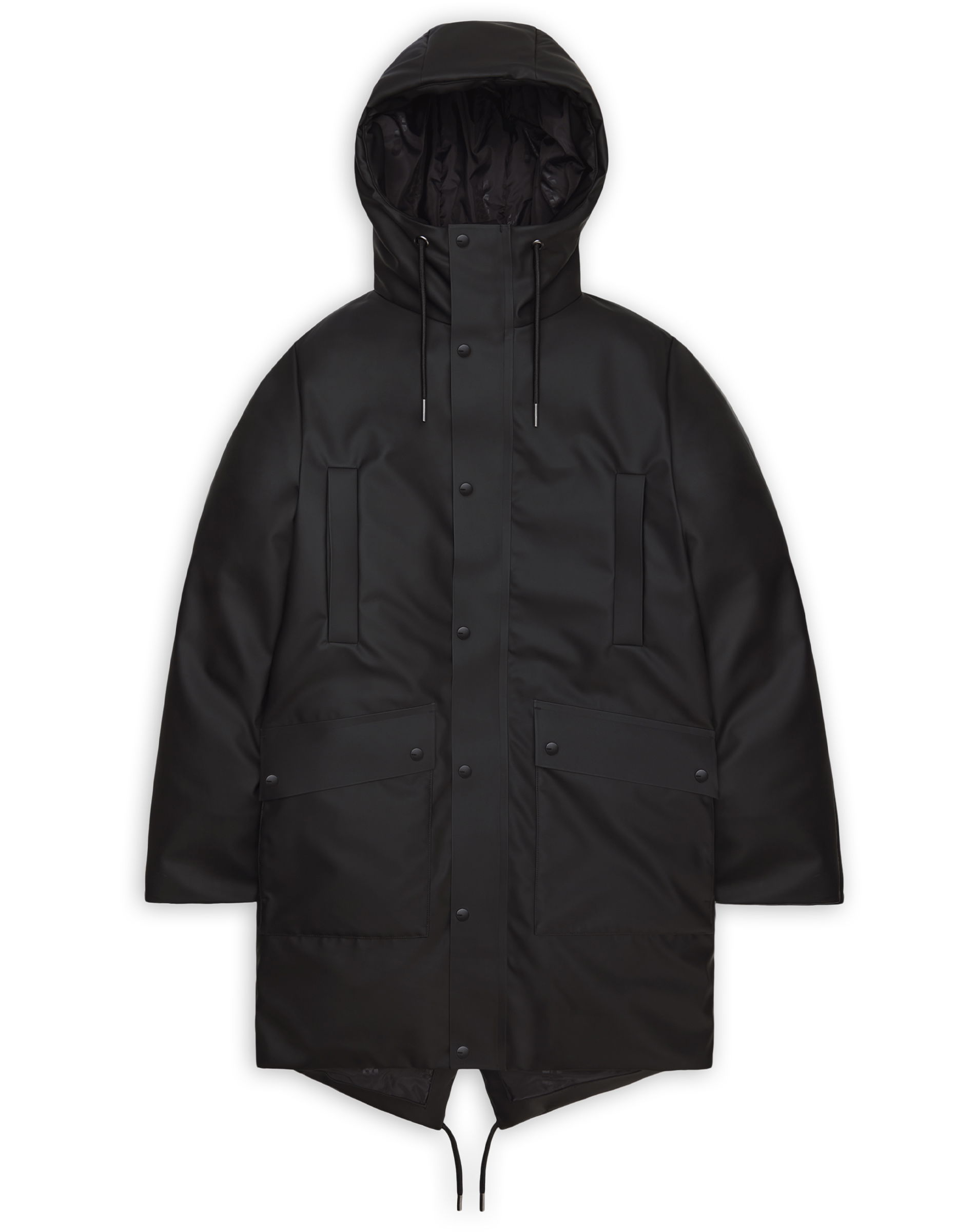 Nome Long Parka Jakke - Black