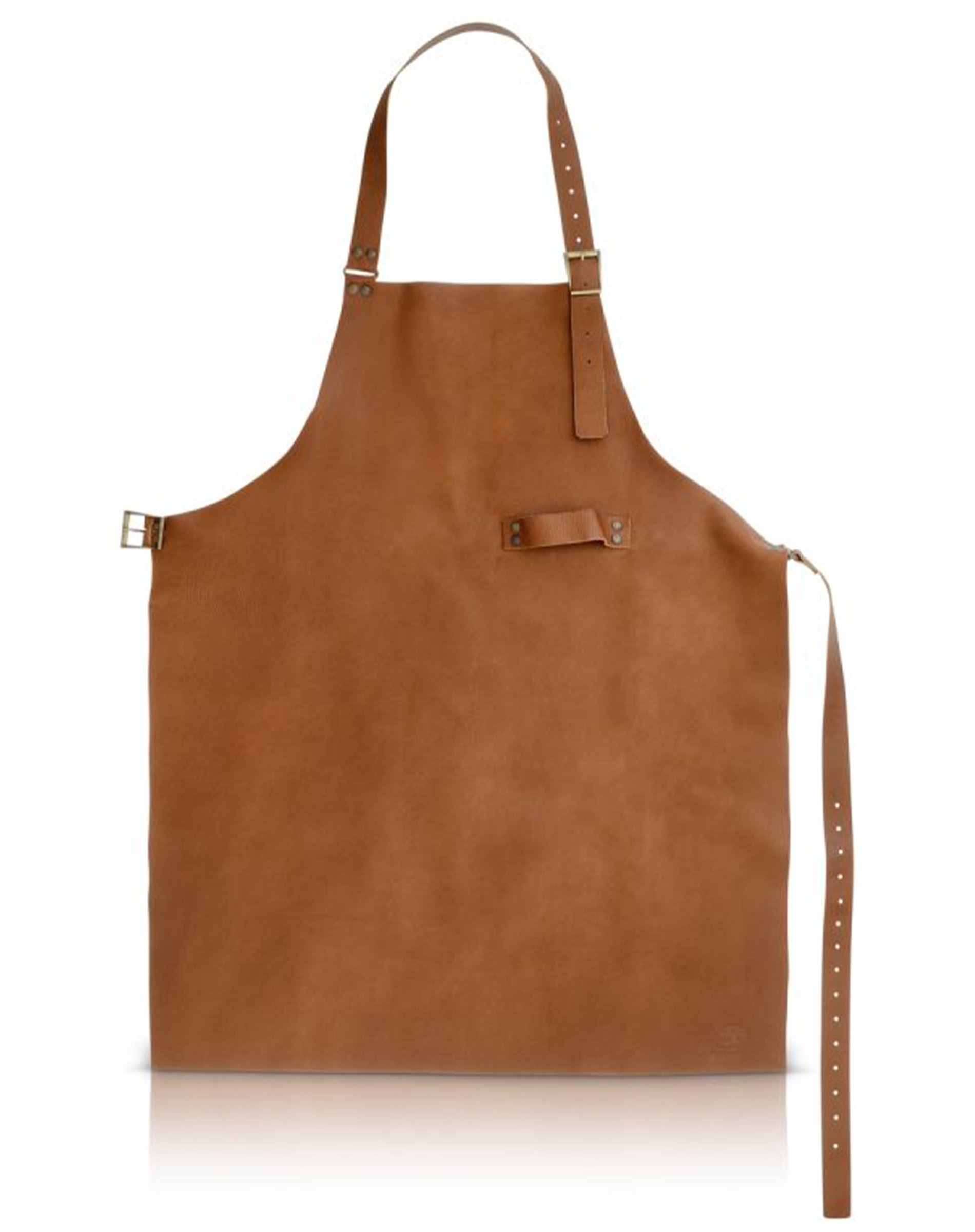 Forklæde 100% Kernelæder - Lysebrun