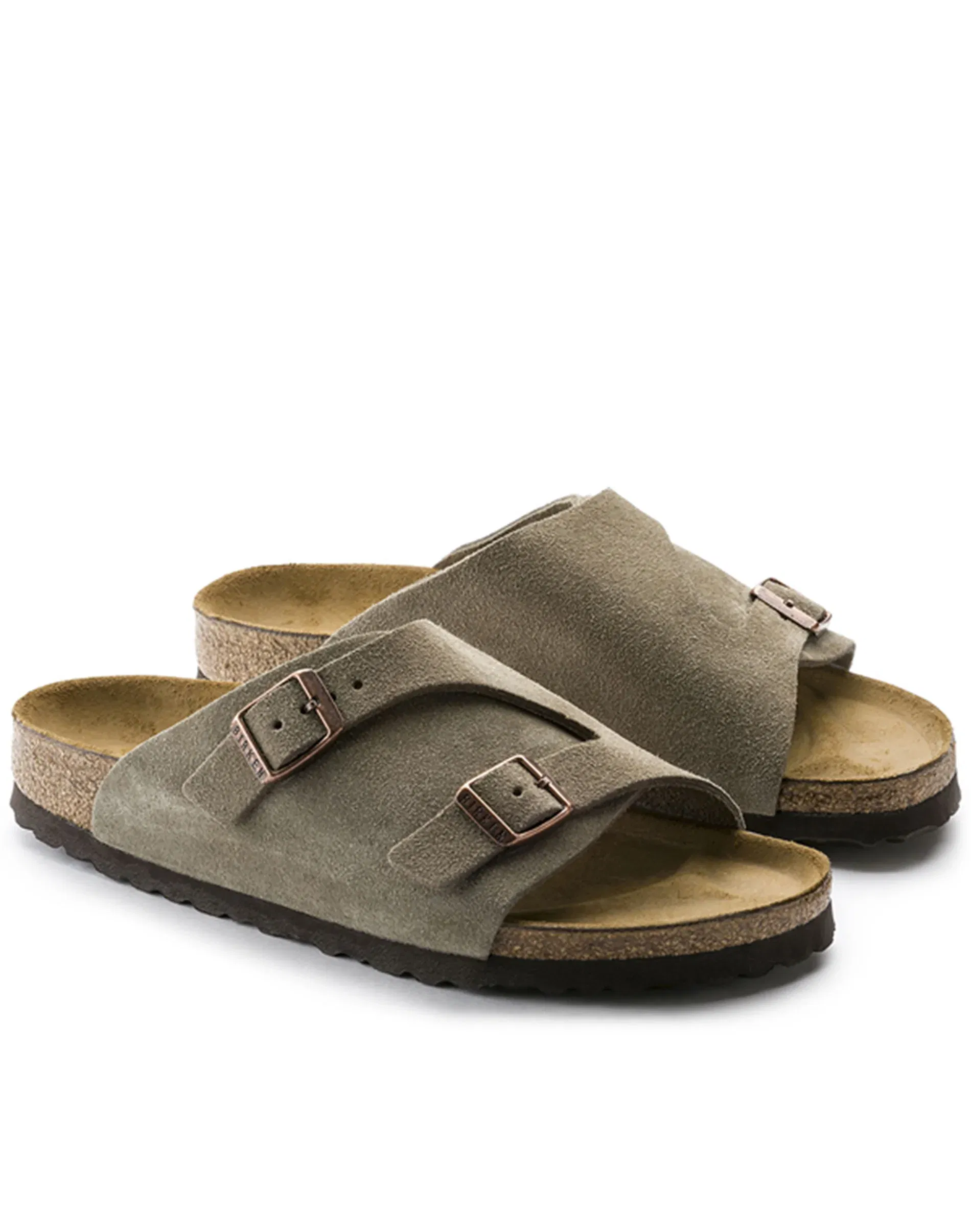 Zürich Suede Leather Sandal - Taupe