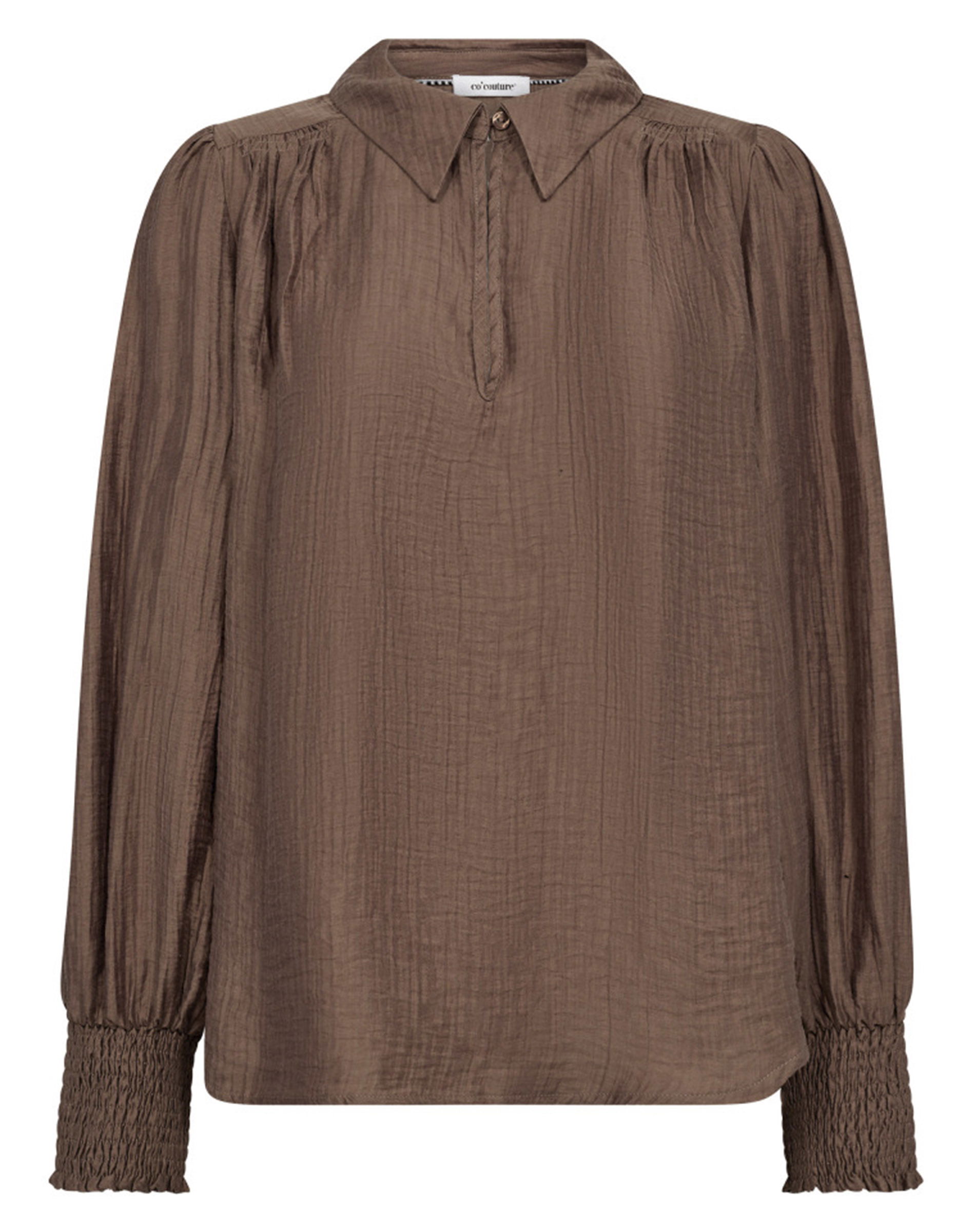 Tassy CC Collar Bluse - Walnut