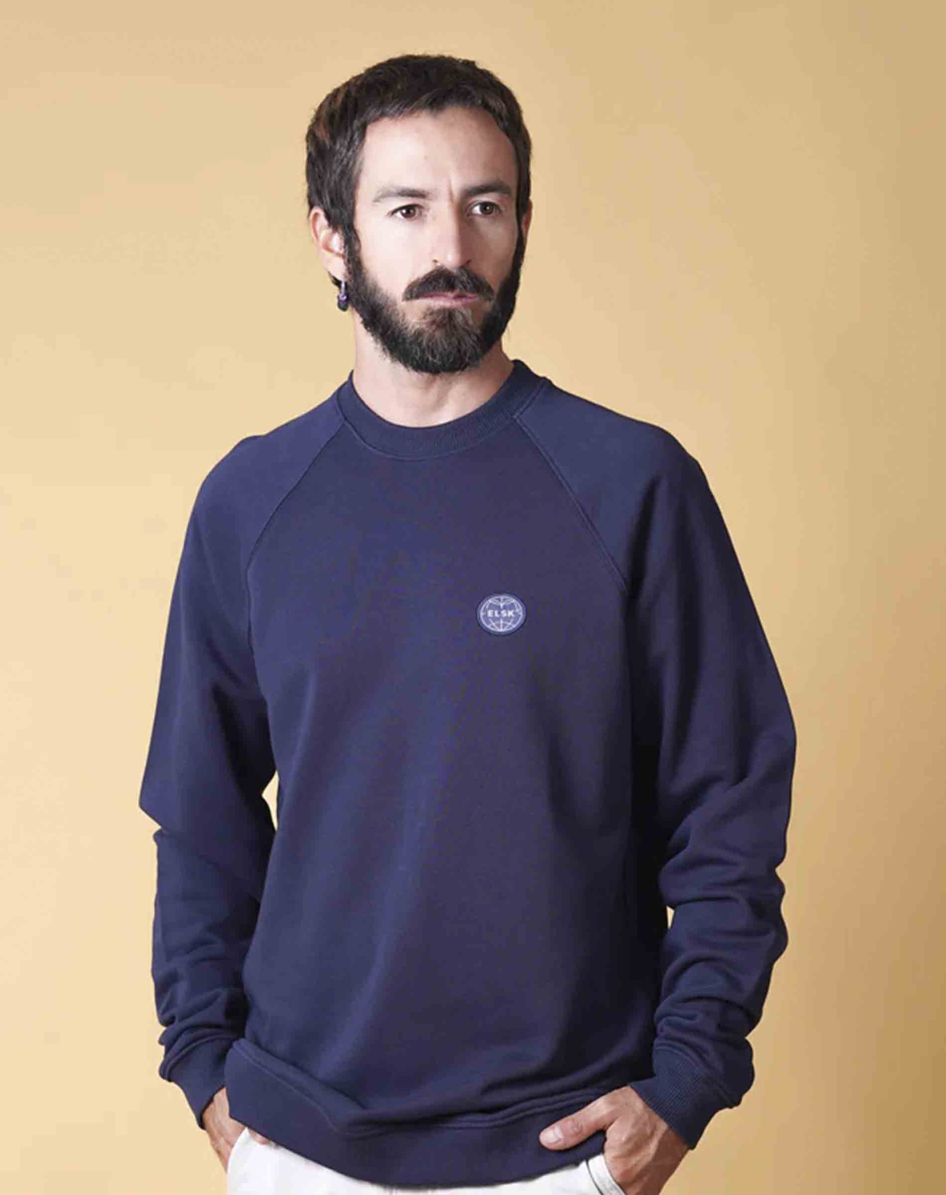 Globe Men's Raglan Sweatshirt - Dark Navy