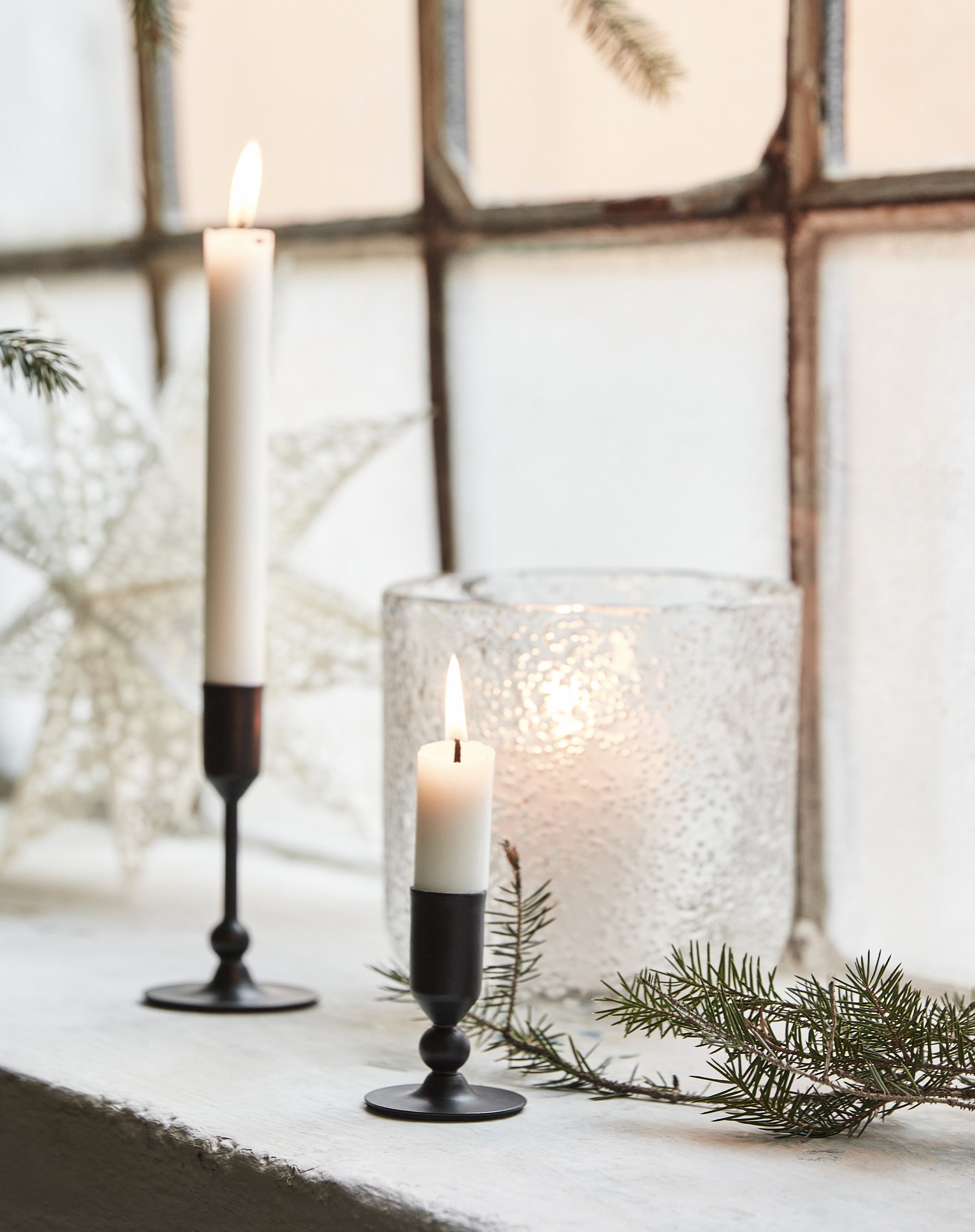 Folk Lysestage S - Black Antique