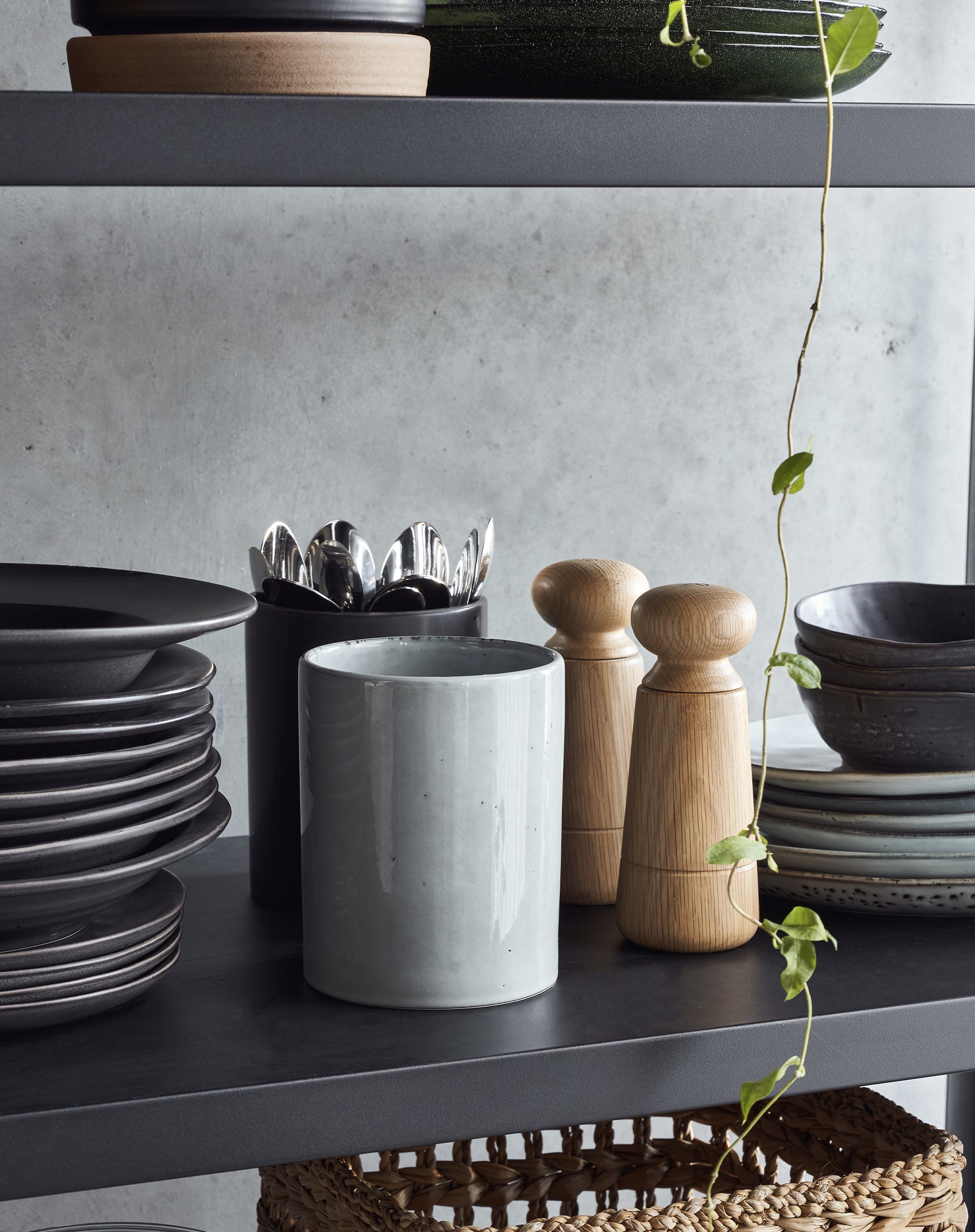 Krukke - Rustic - Grey/Blue