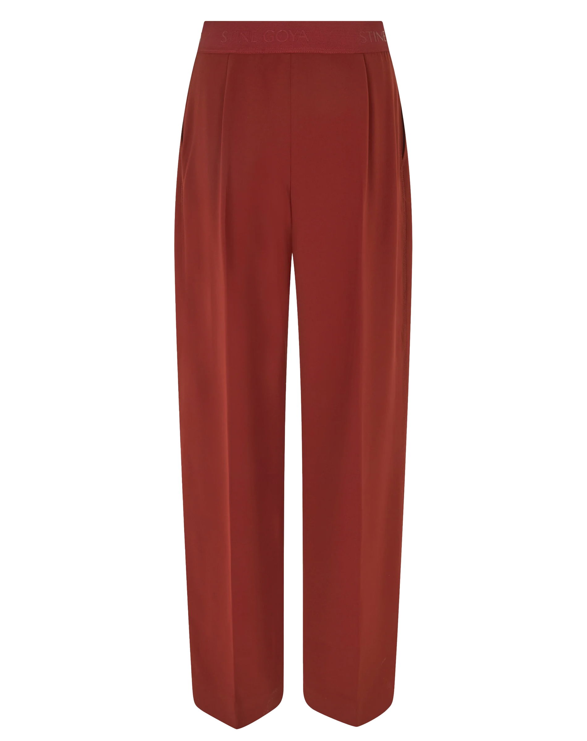 Wide Leg Long Bukser - Bordeaux