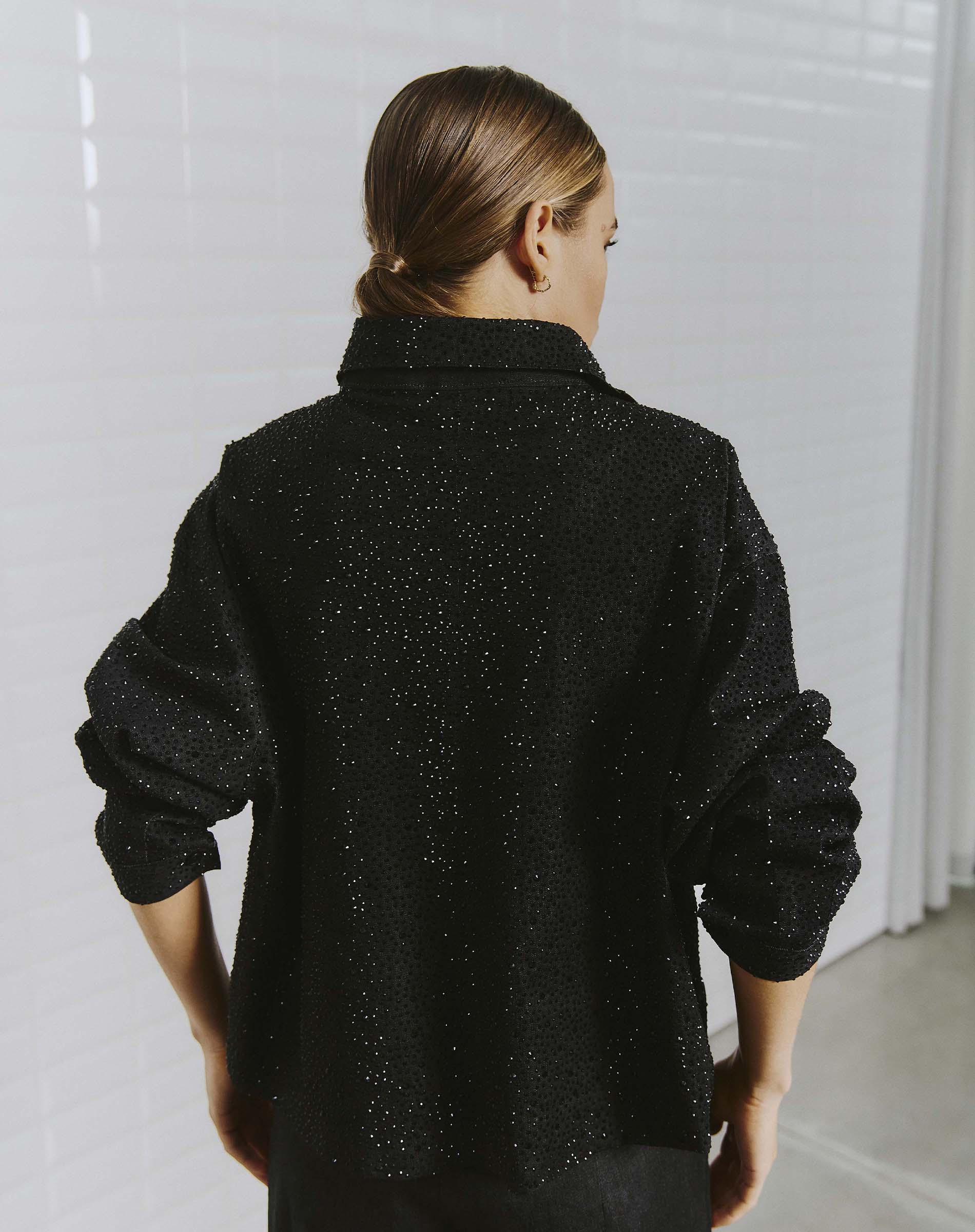 Dayana WBL Denim Deluxe Jakke - Black Denim W/ Stone