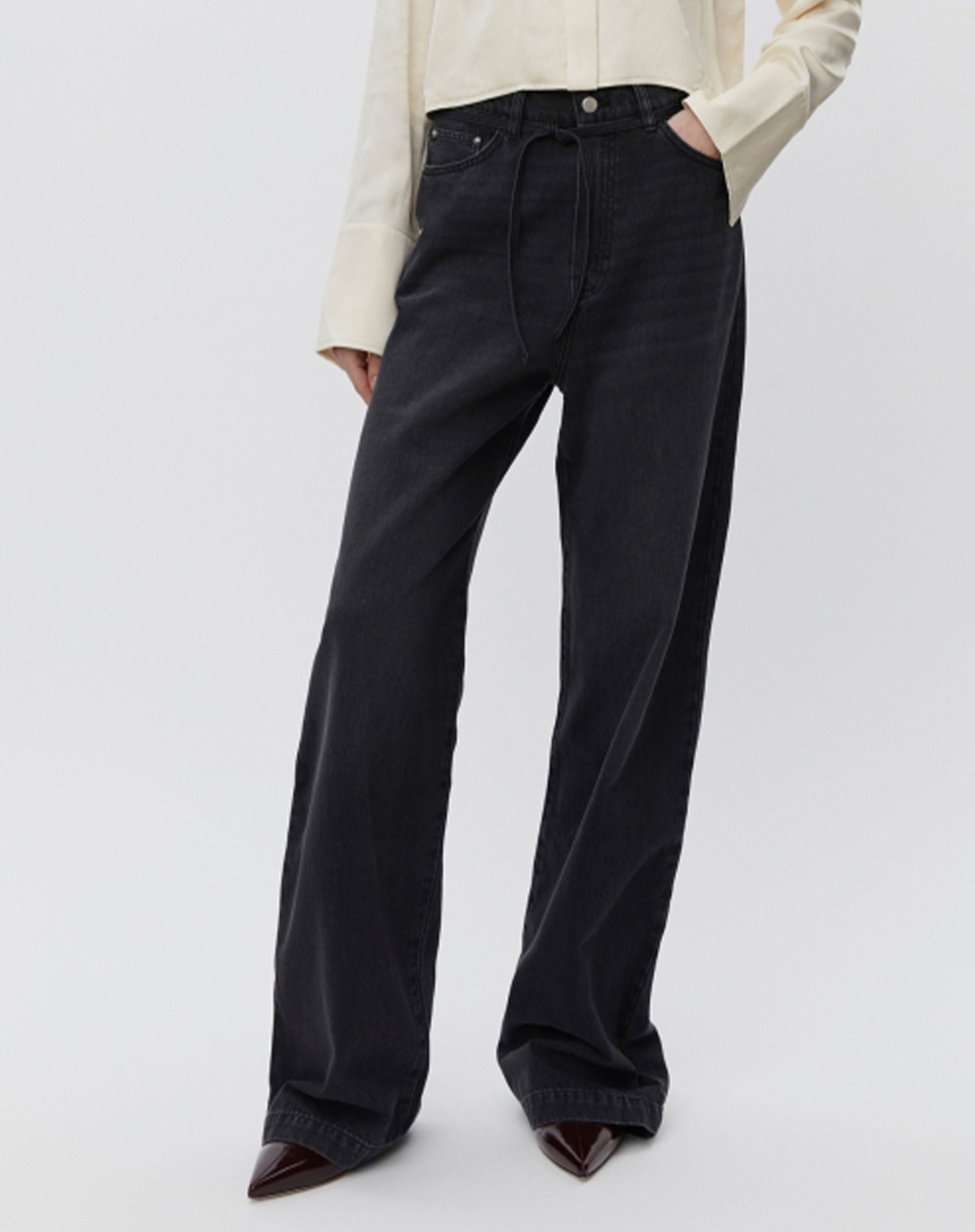 Elijah Black Denim Jeans