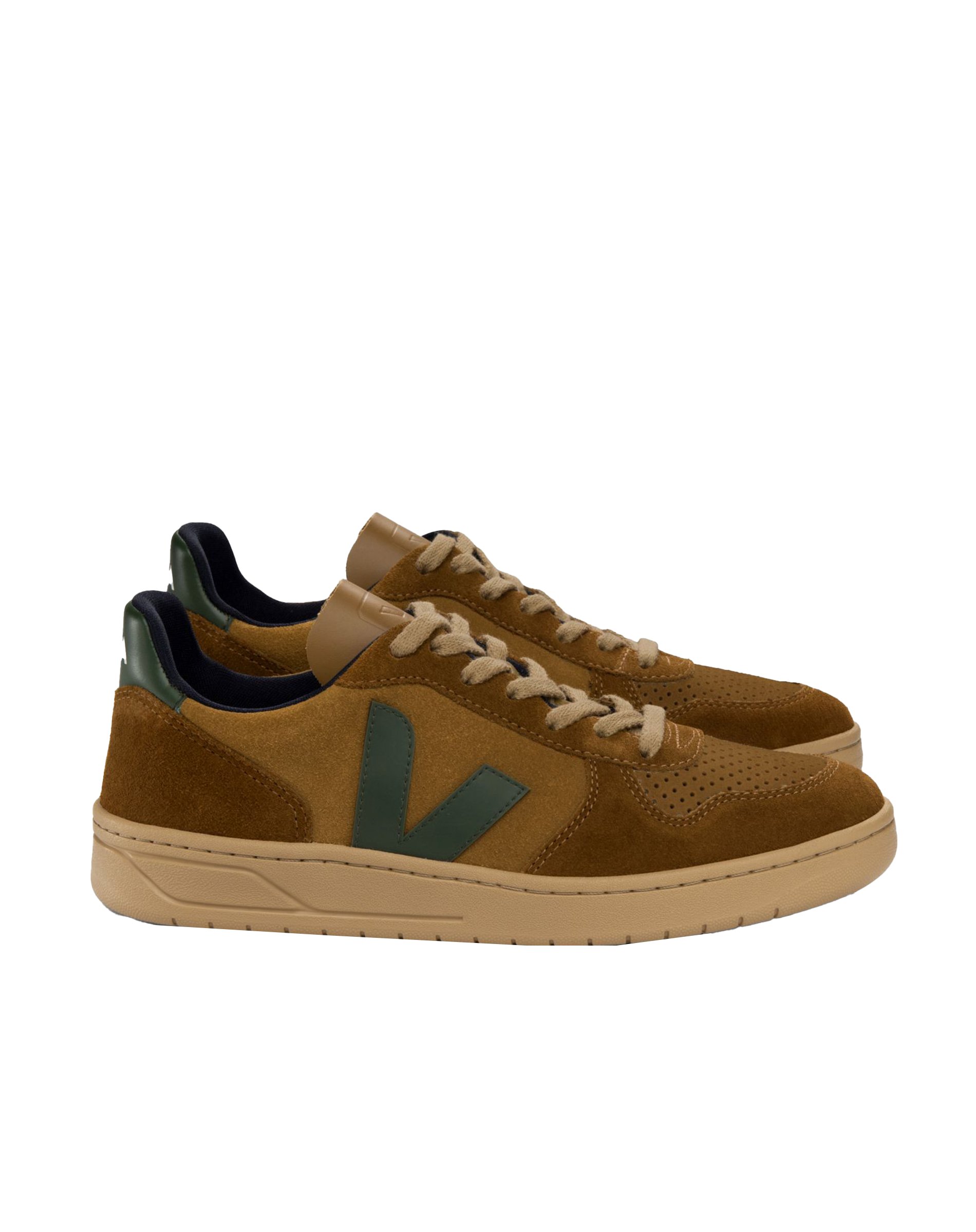 V-10 Suede Sneakers - Camel Cyprus Multico 