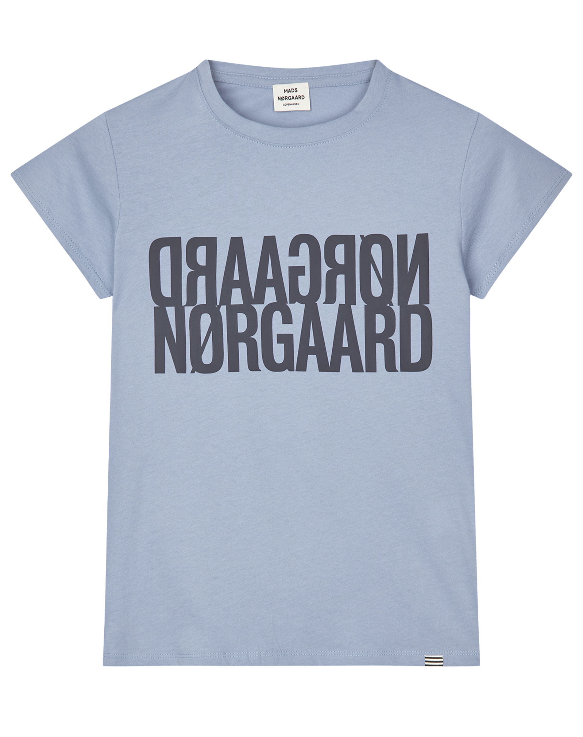 Single Cotton Tuvina Logo T-shirt - Faded Denim