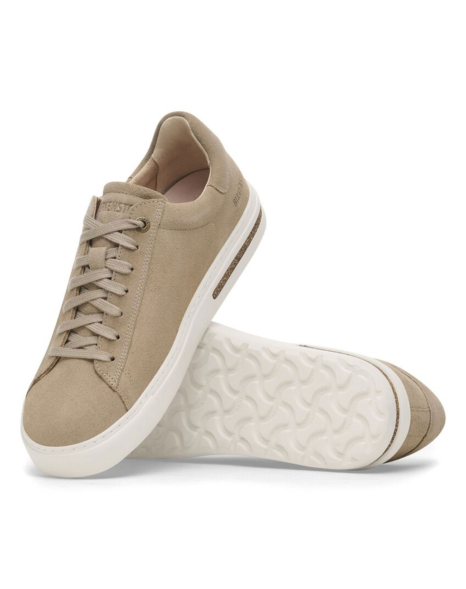 Bend Low Suede Leather Sneakers - Taupe