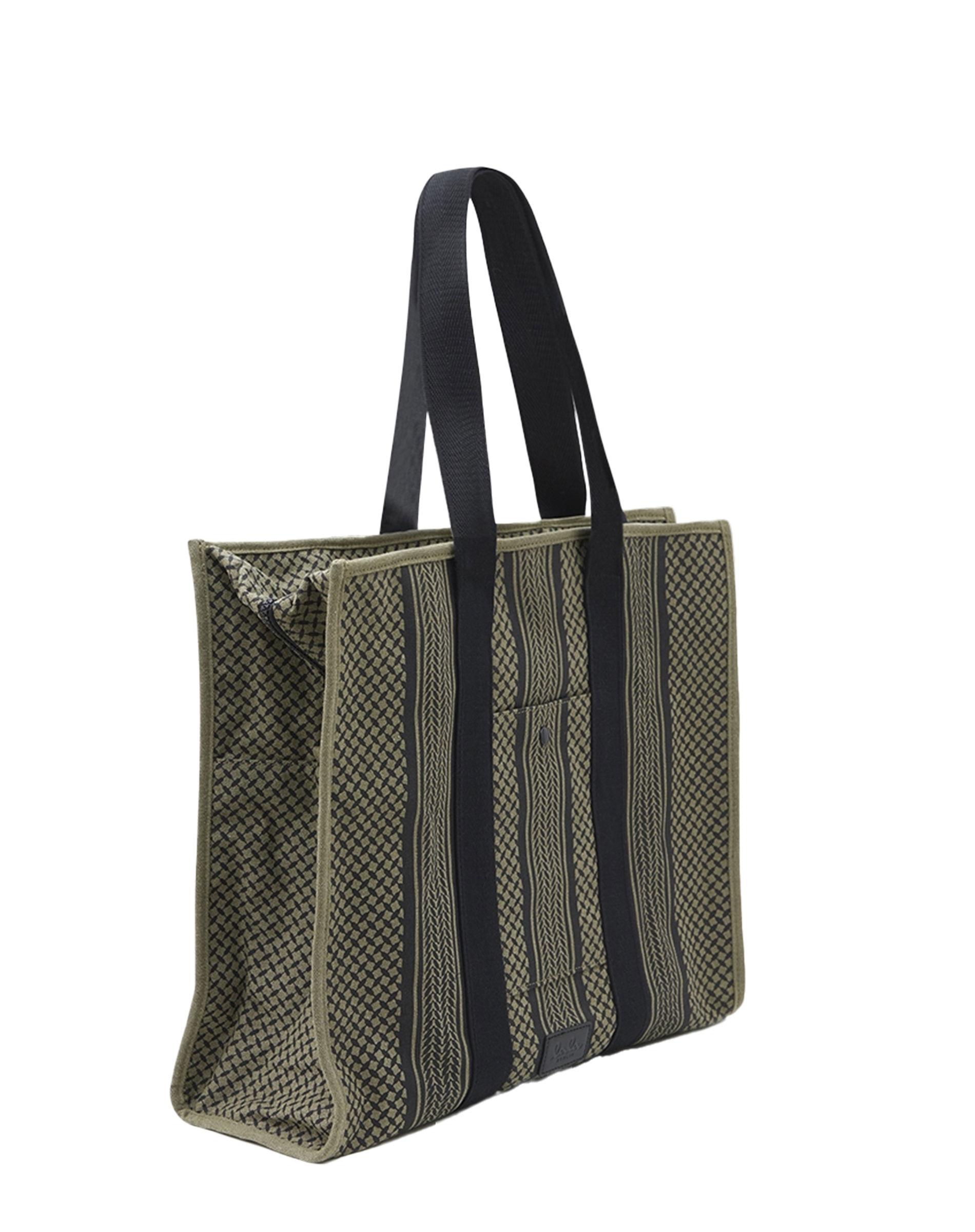Mason Shopper Canvas Taske - Olive/Black