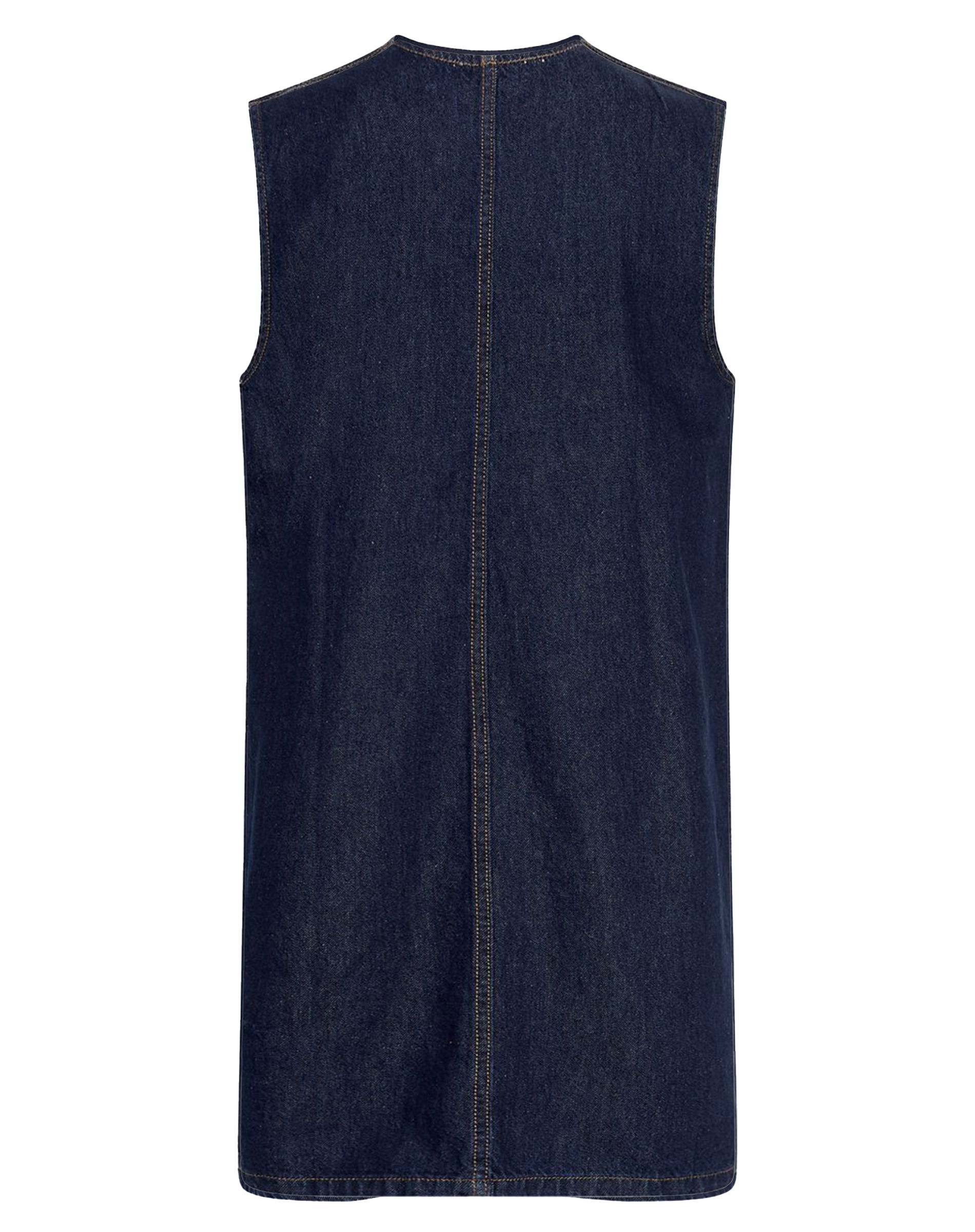 MSCHAdna Alena SL Kjole - Dark Blue Wash