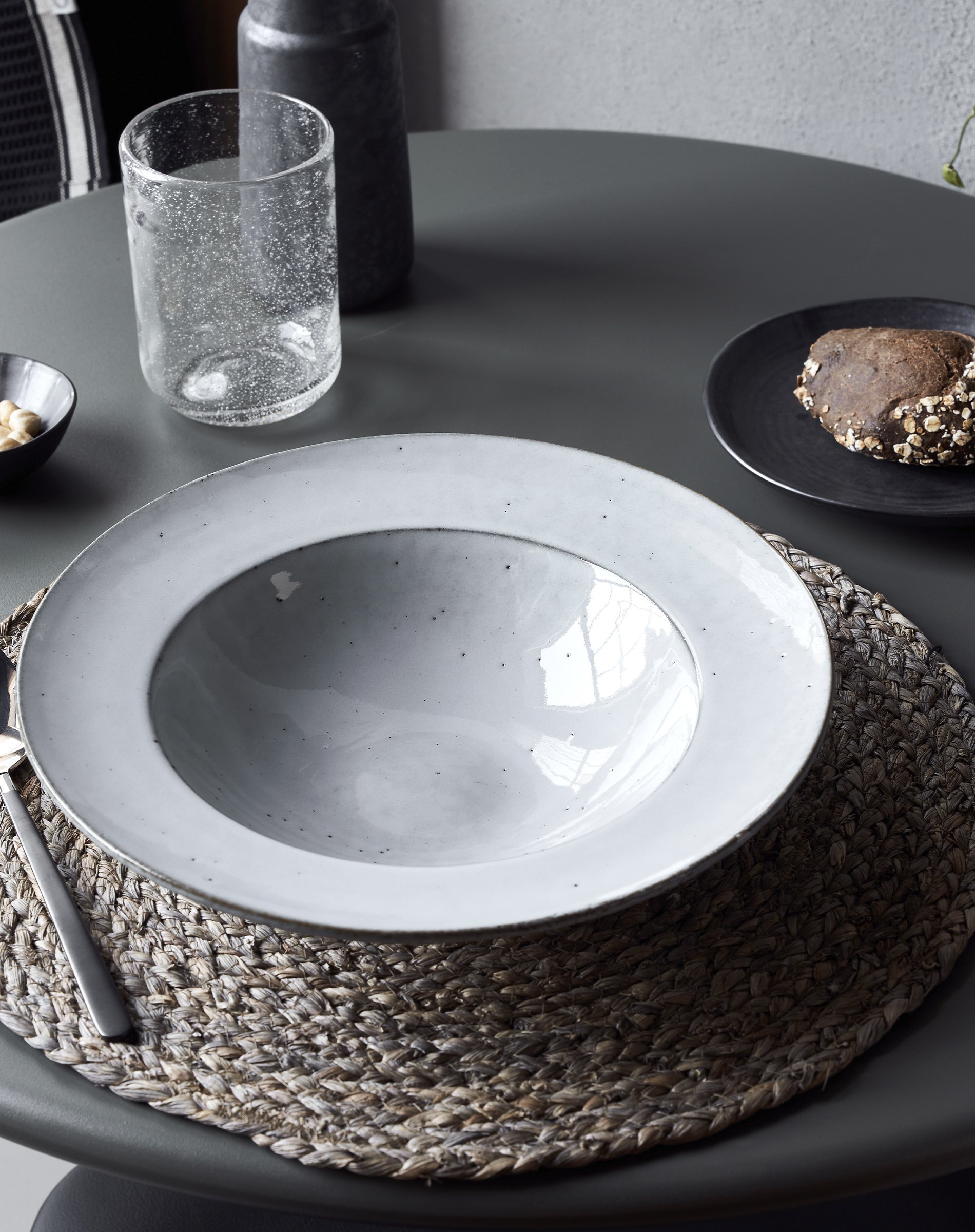 Pastatallerken - Rustic - Grey/Blue