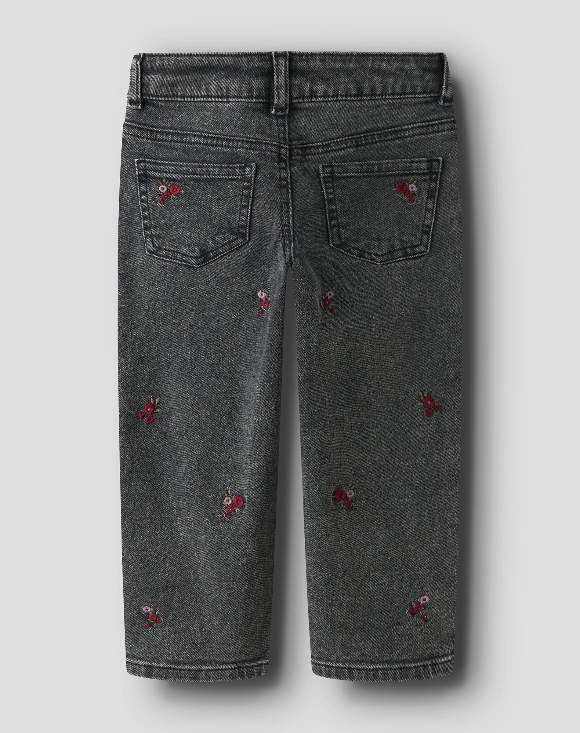 NMFBella Mom Jeans - Medium Grey Melange 