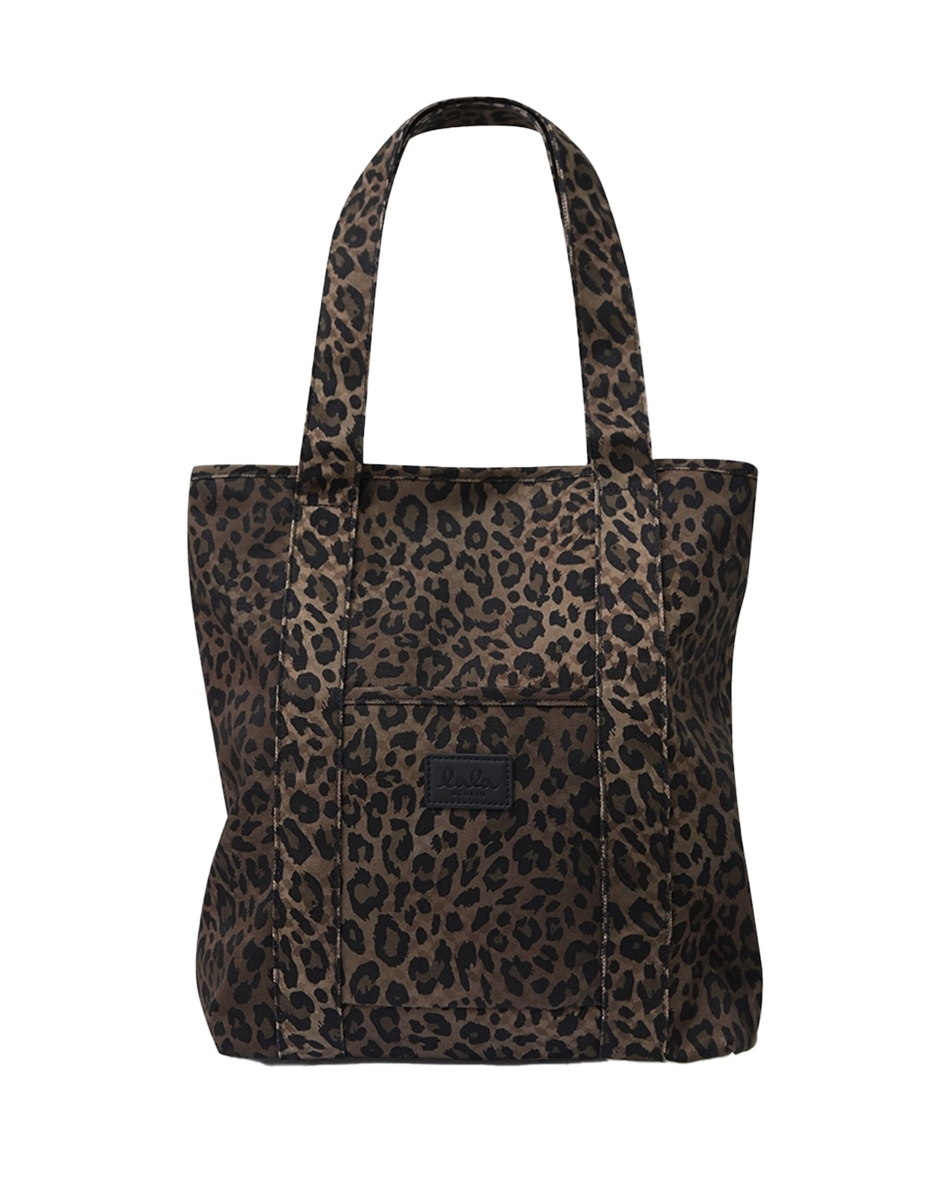 Carmela Printed Canvas Tote Taske - Dark Brown Leo