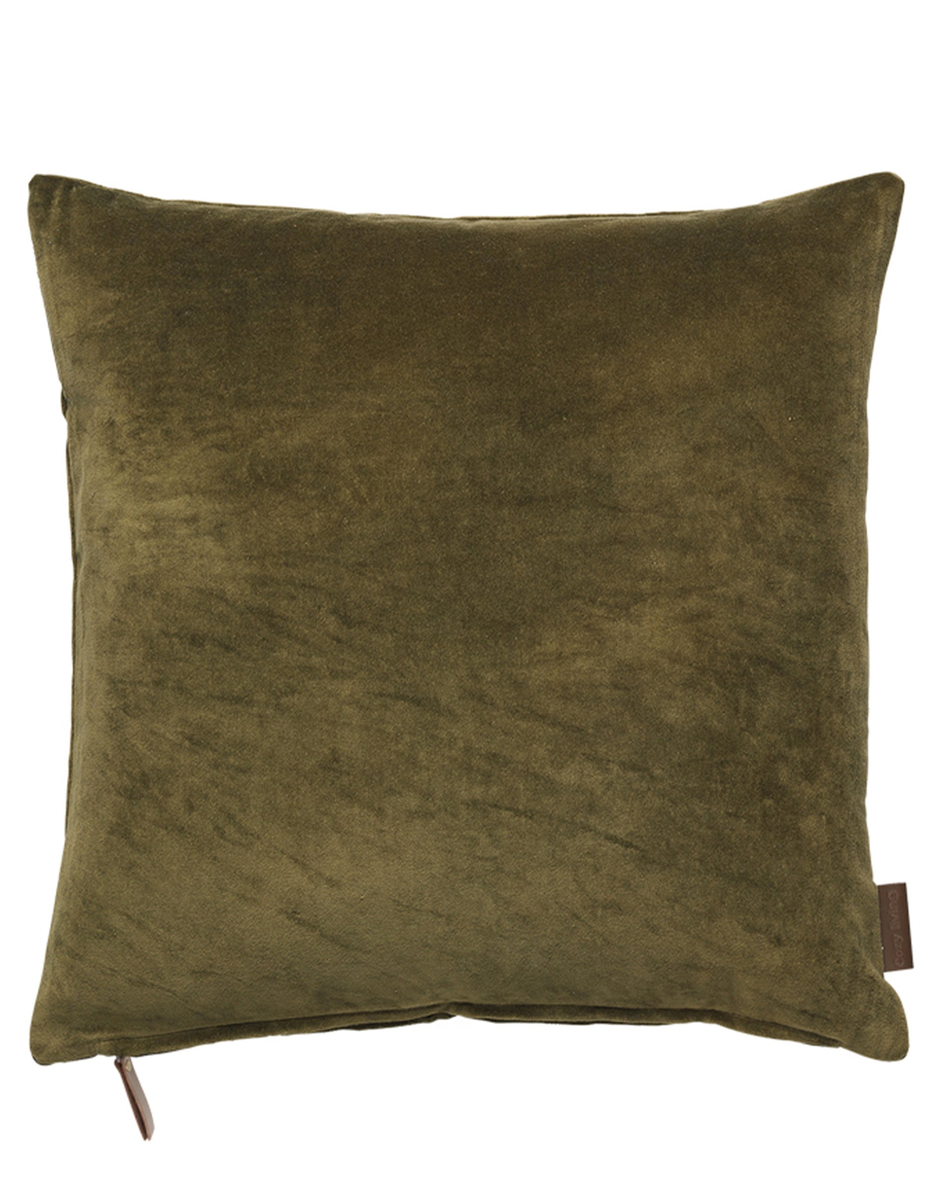 Velvet Soft Pude - Mustard - 50 x 50 Cm